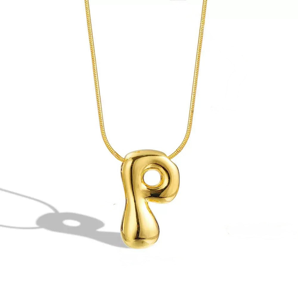 Alphabet Necklace V2 (Pendant + Chain)