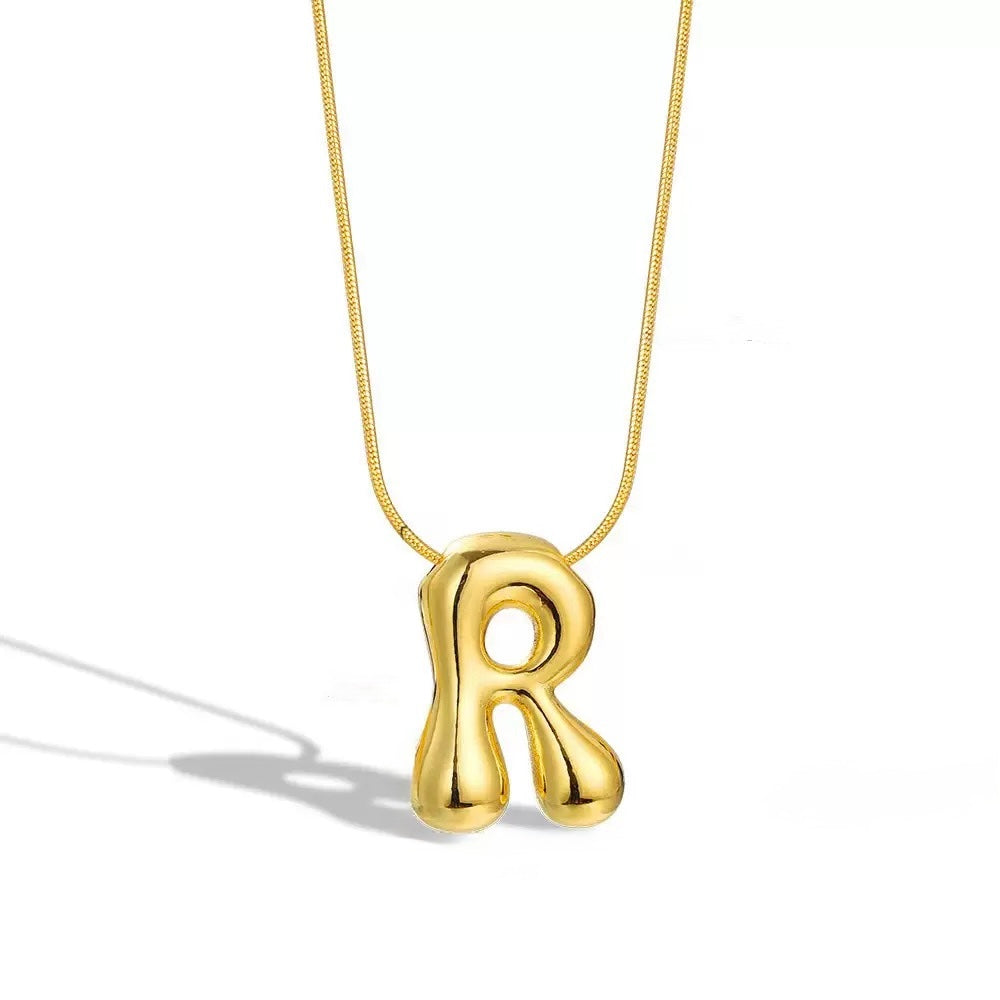 Alphabet Necklace V2 (Pendant + Chain)