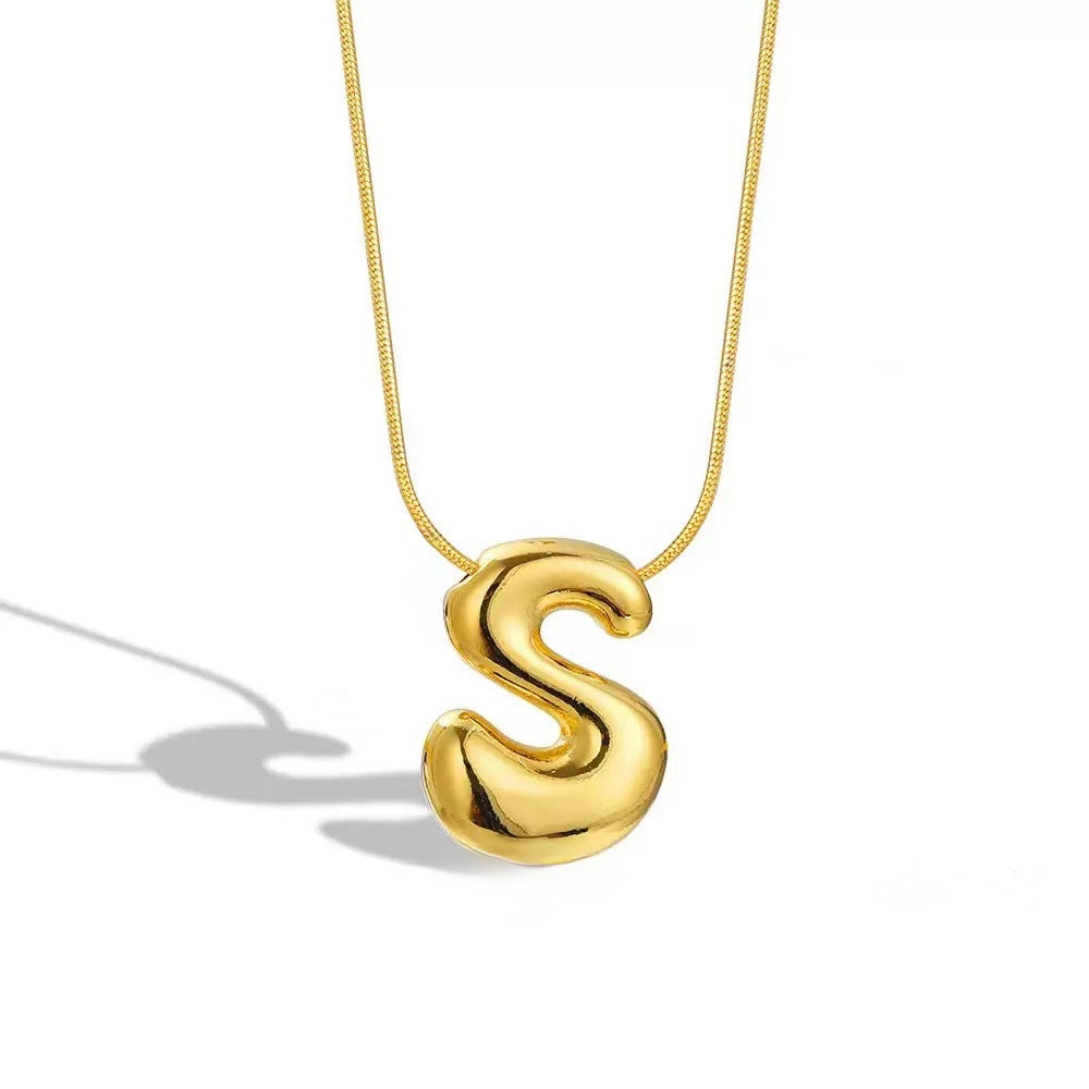 Alphabet Necklace V2 (Pendant + Chain)