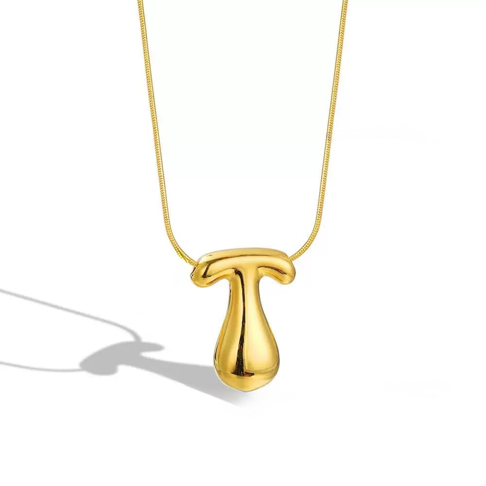 Alphabet Necklace V2 (Pendant + Chain)