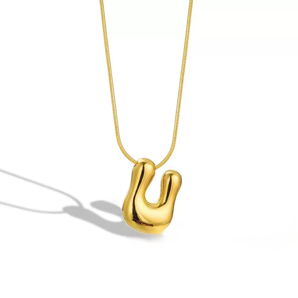 Alphabet Necklace V2 (Pendant + Chain)