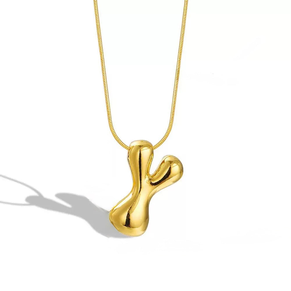Alphabet Necklace V2 (Pendant + Chain)