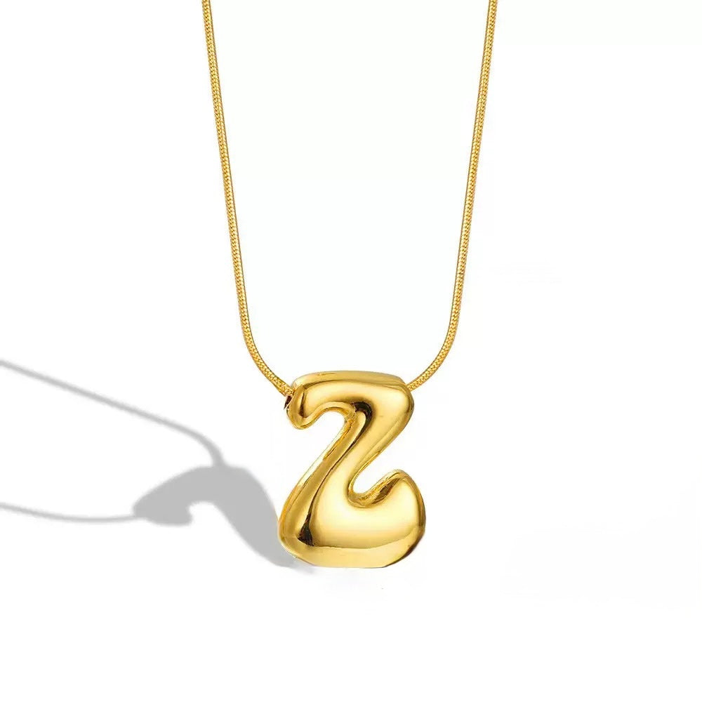 Alphabet Necklace V2 (Pendant + Chain)