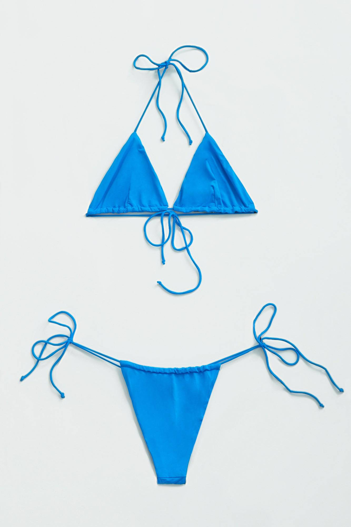 RIOT SWIM Bixi Top in Ocean Water, a stylish women's swim top with vibrant ocean blue color and comfortable fit.