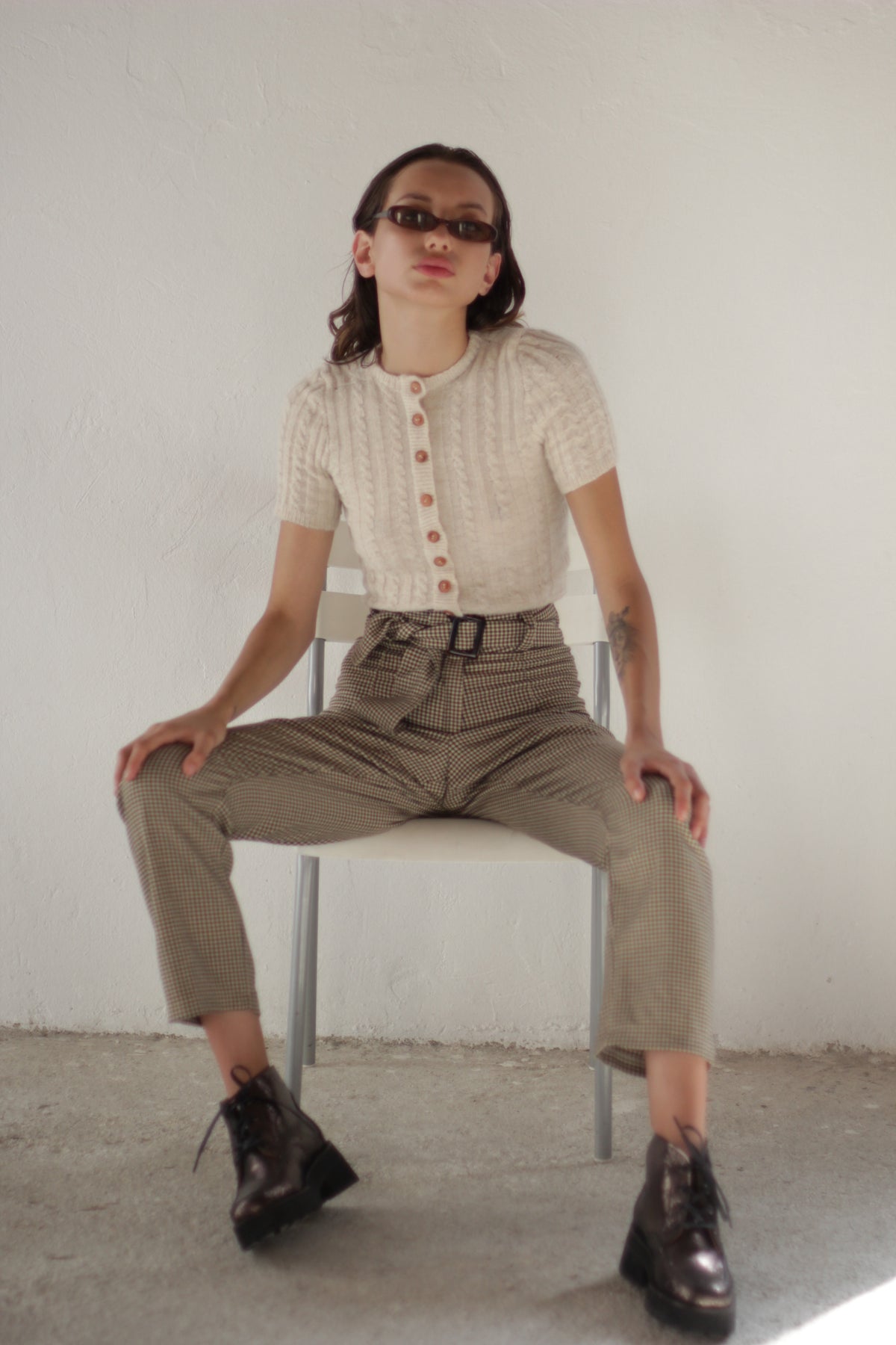 Dalia Knit Top | Beige