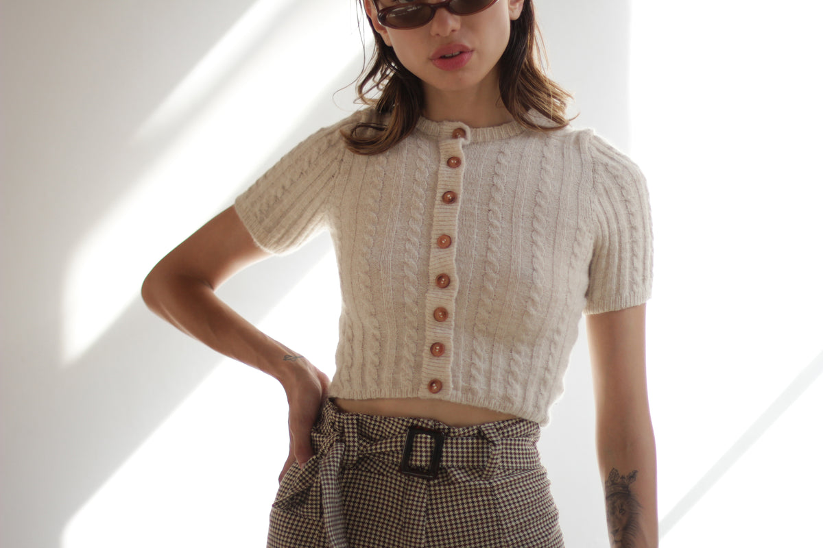 Dalia Knit Top | Beige