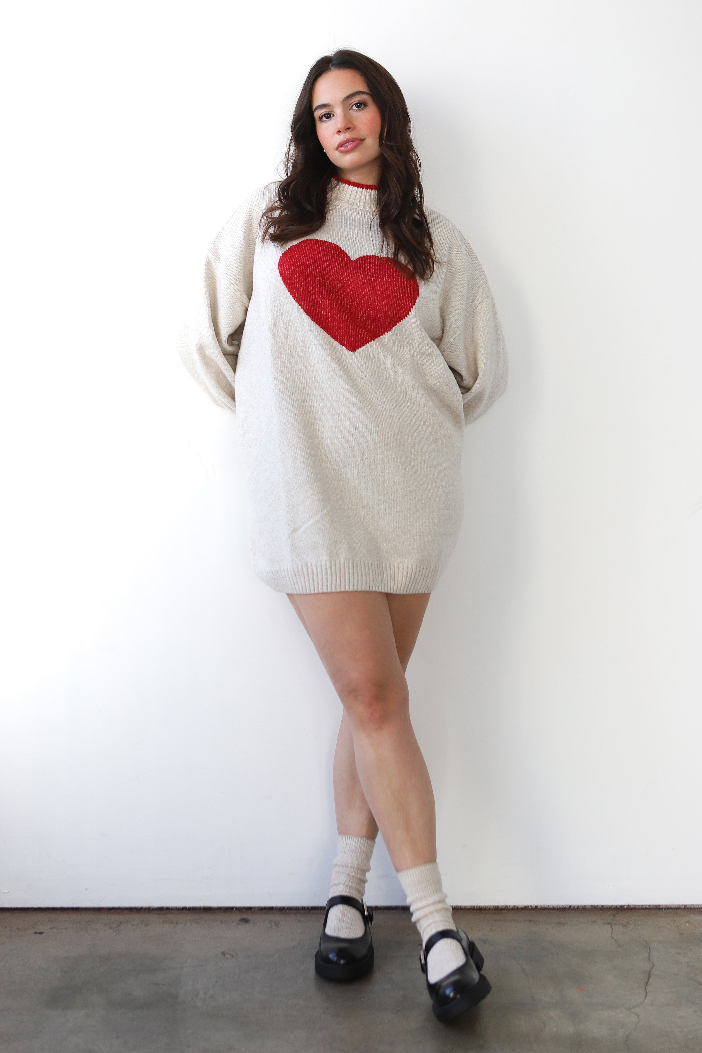 Bellamy Mini Dress - Red Hearts