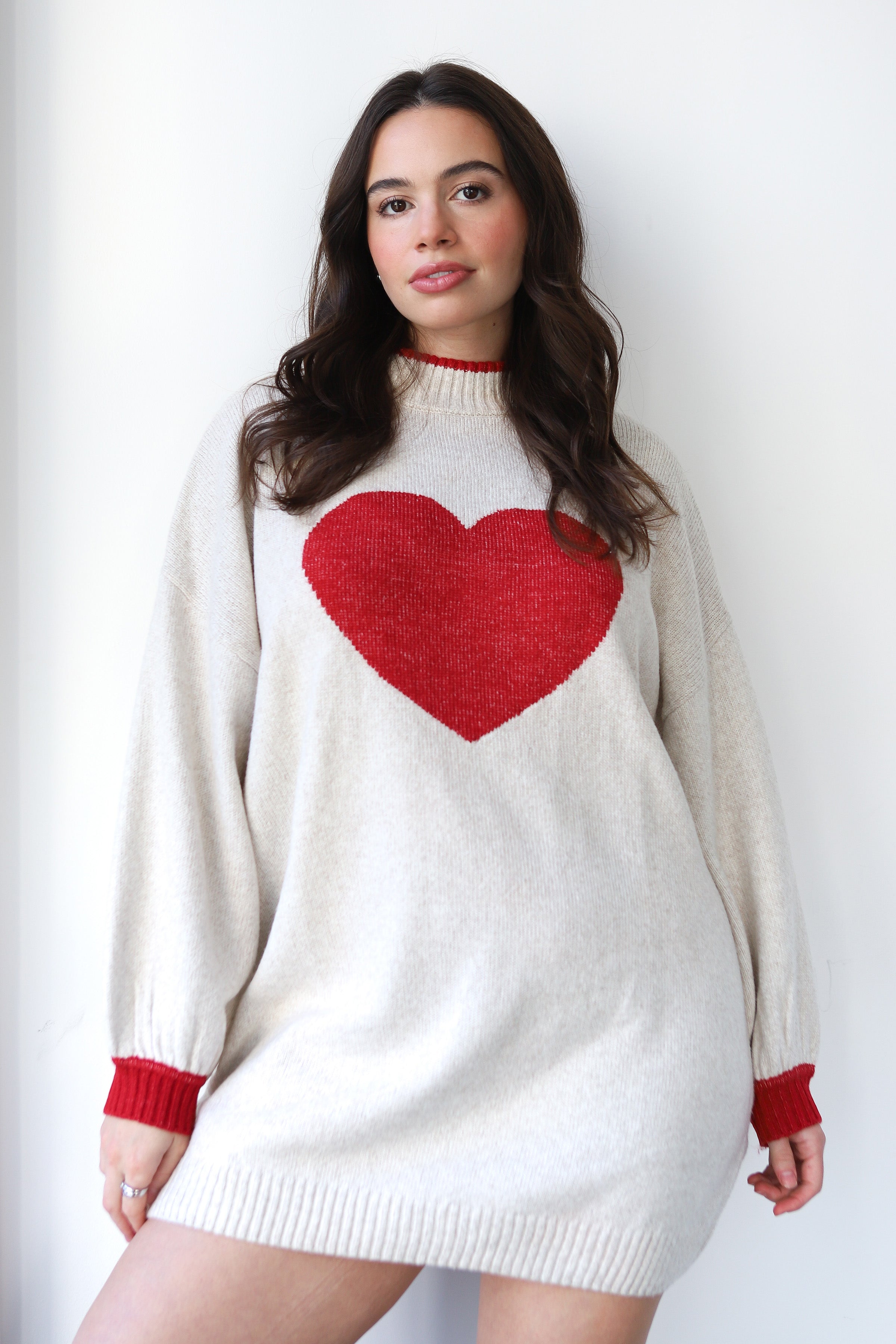Bellamy Mini Dress - Red Hearts