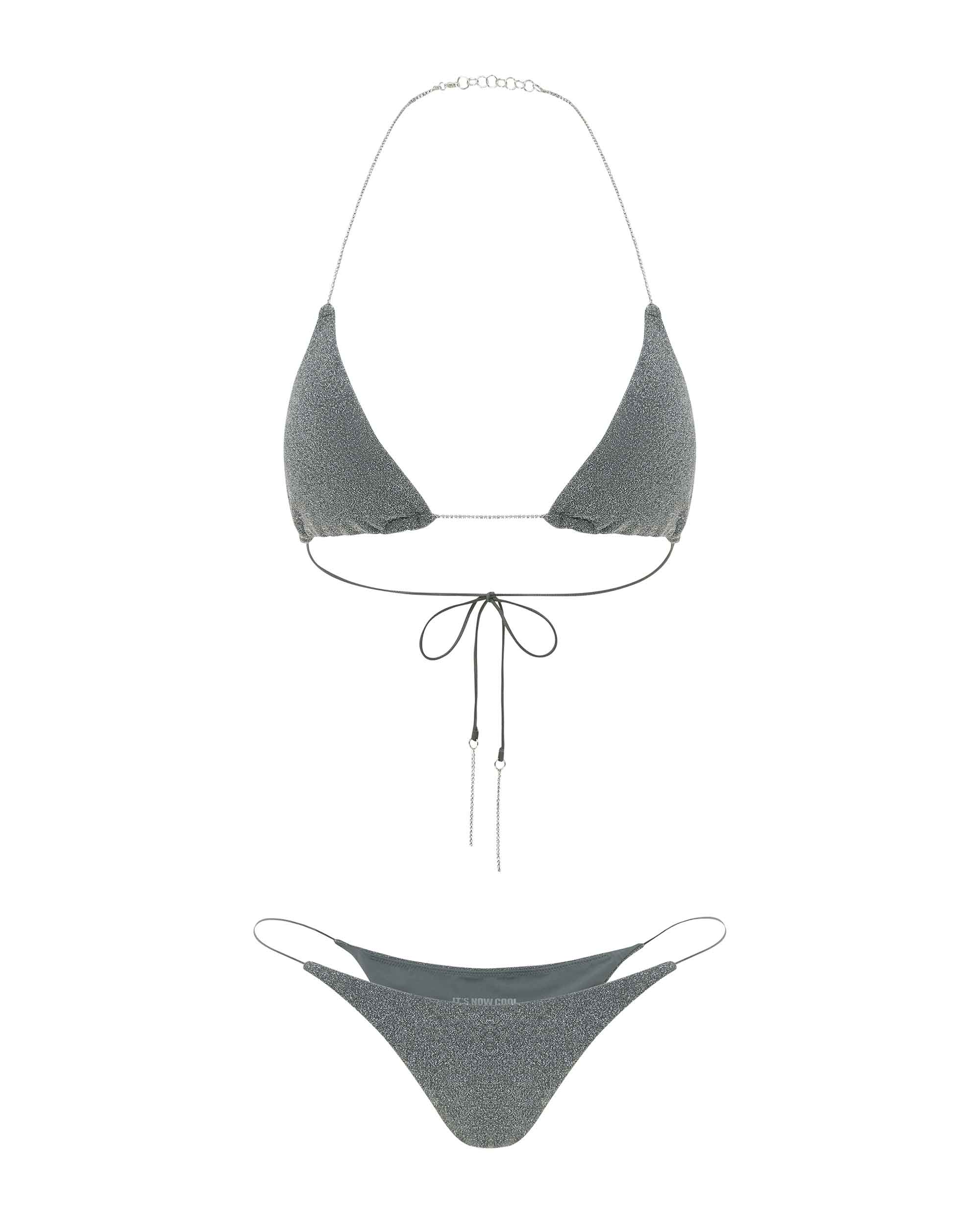 Studio image of the front of the String Pant in Titanium.