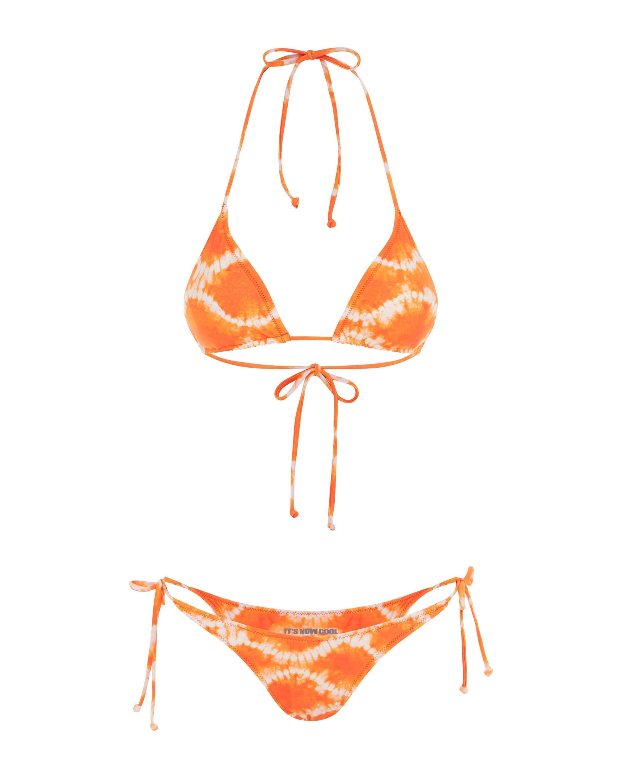 Studio image of the front of the 90s Tie Up Pant - Bora Bora.