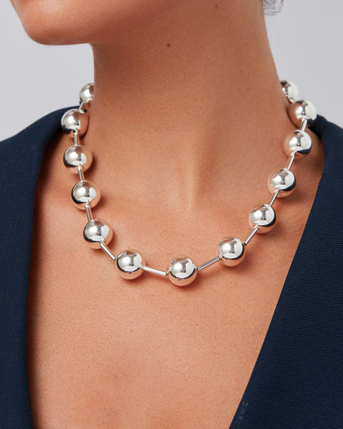 Celeste Mega Necklace Silver