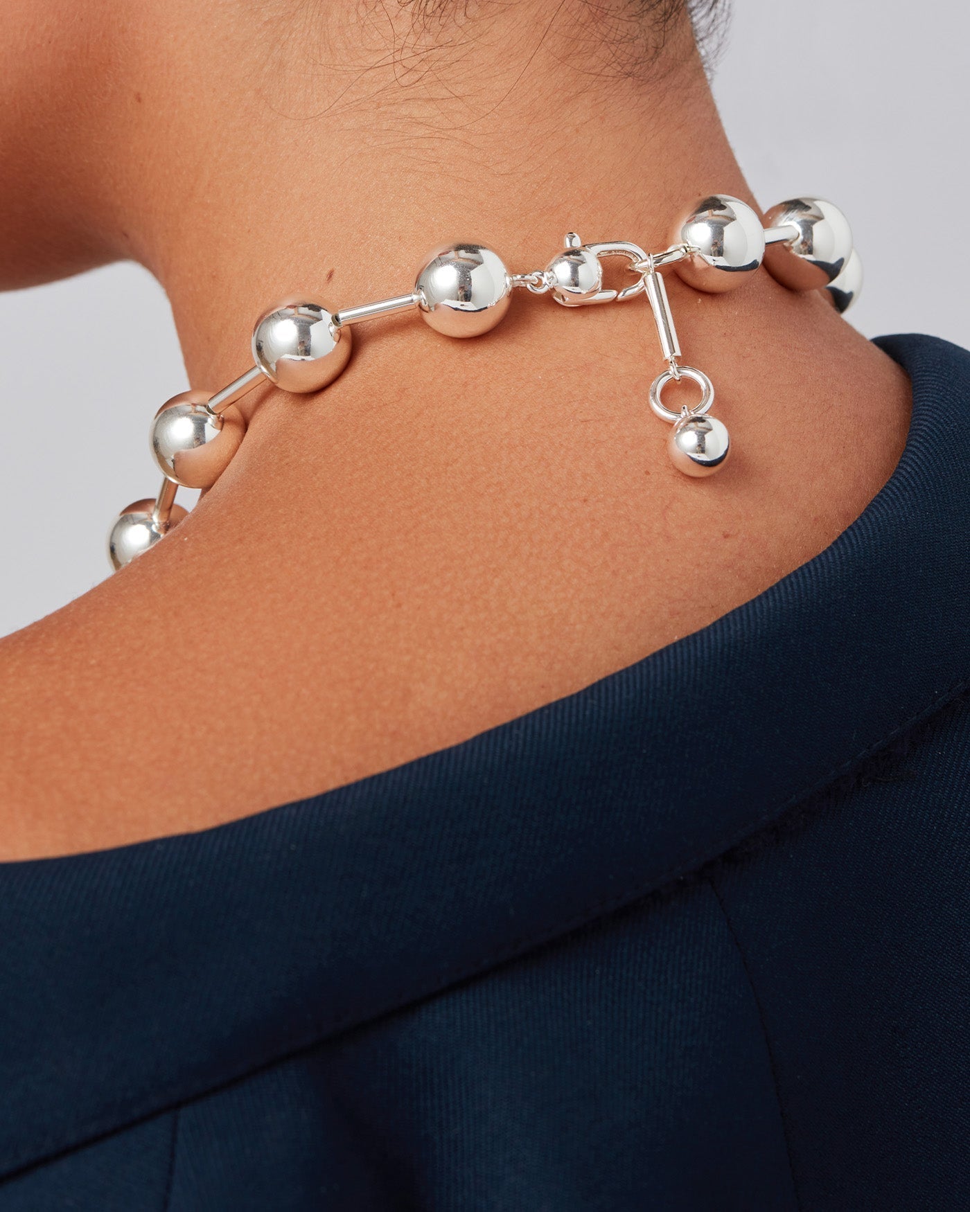 Celeste Mega Necklace Silver