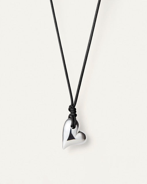 Art Heart On A String Necklace