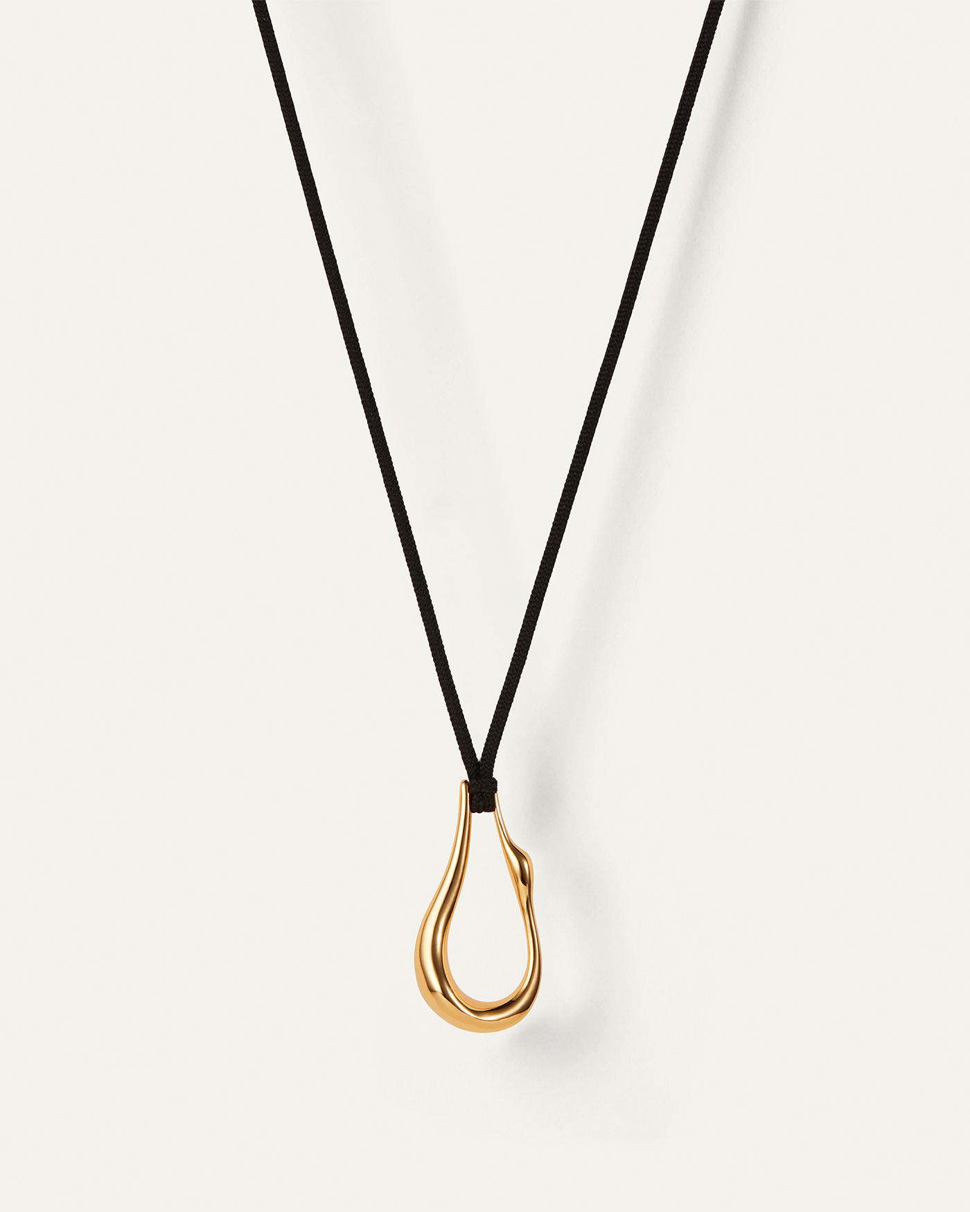 Egret Rope Necklace Gold