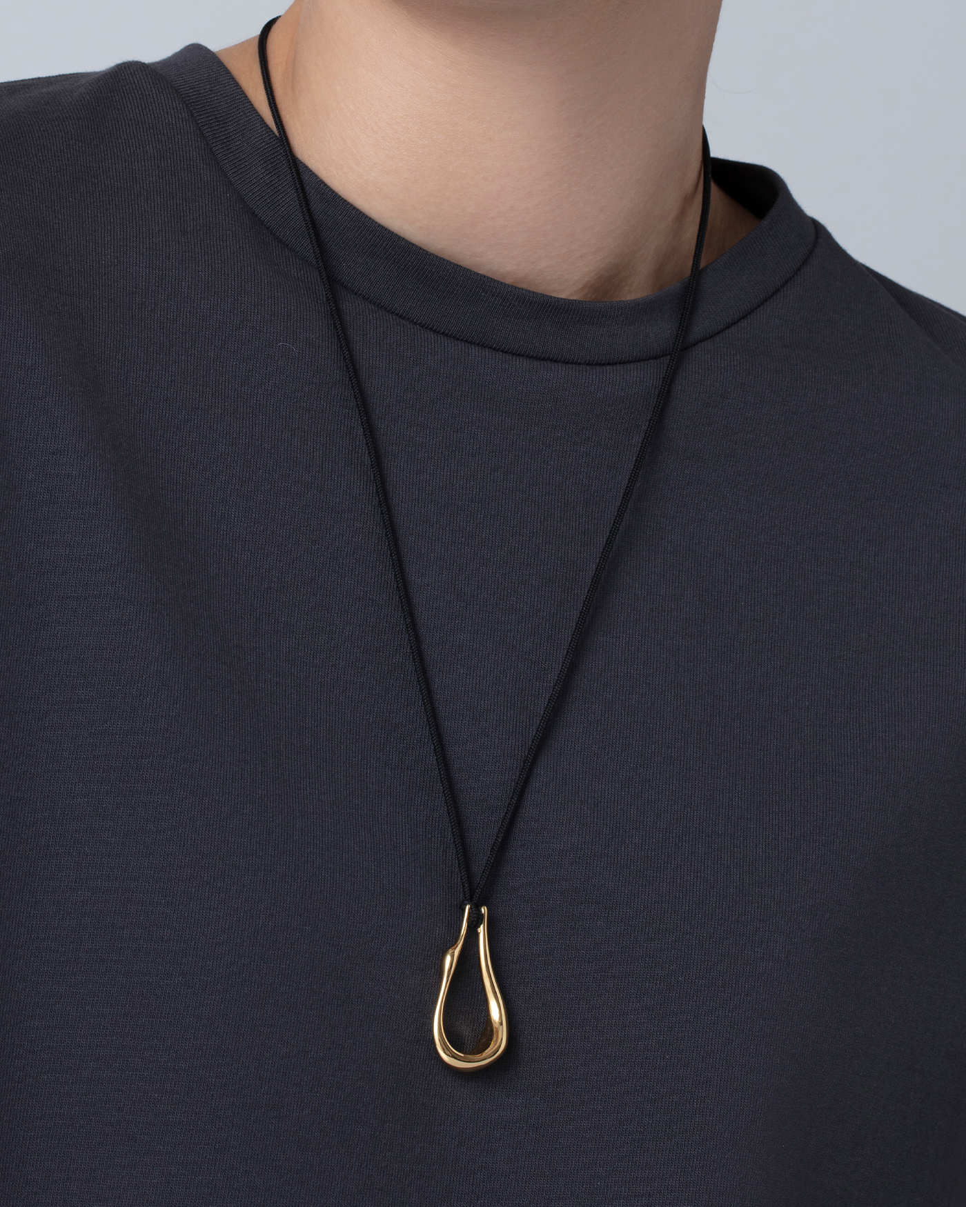 Egret Rope Necklace Gold