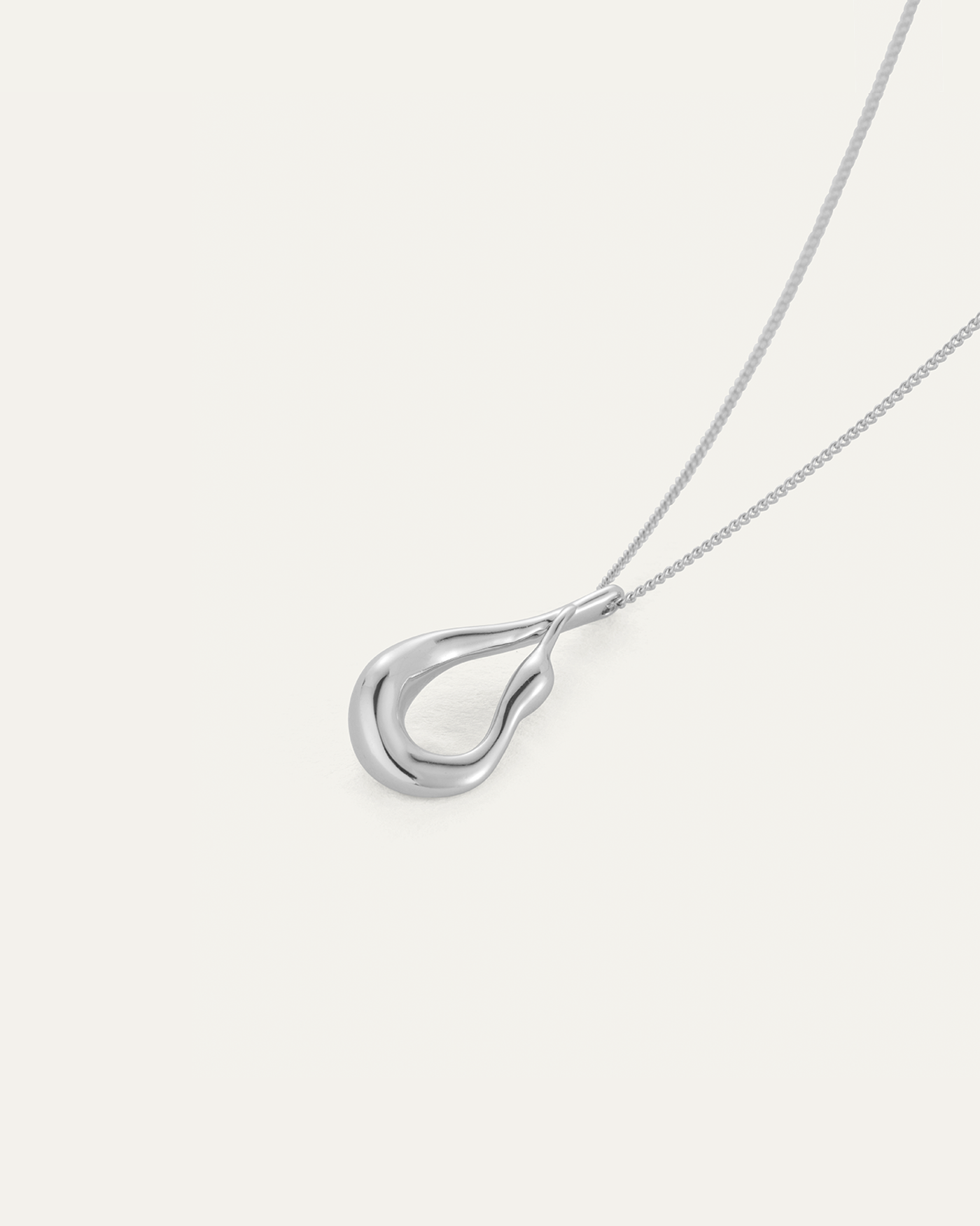 JENNY BIRD Mini Egret Pendant Necklace Silver Pendant Necklace For Women