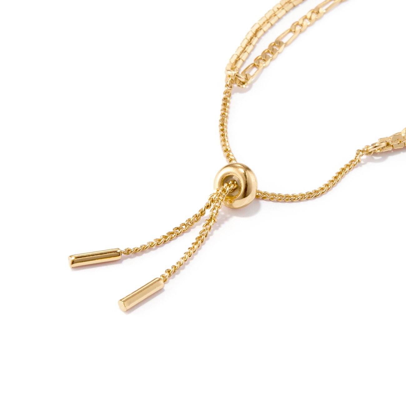 Evil Eye Bracelet Clasps in Gold on White Background