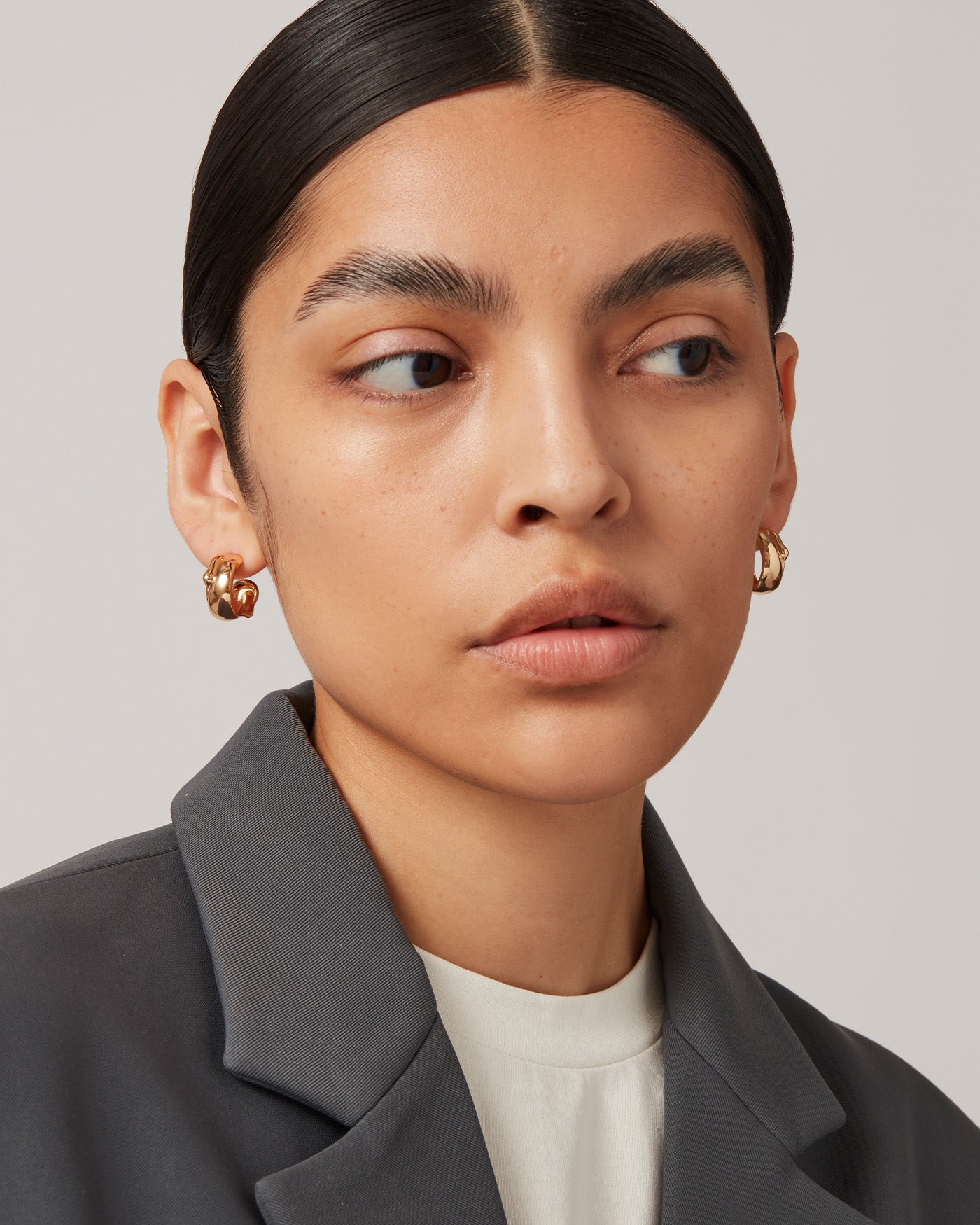 Sées Hoop Earrings Gold