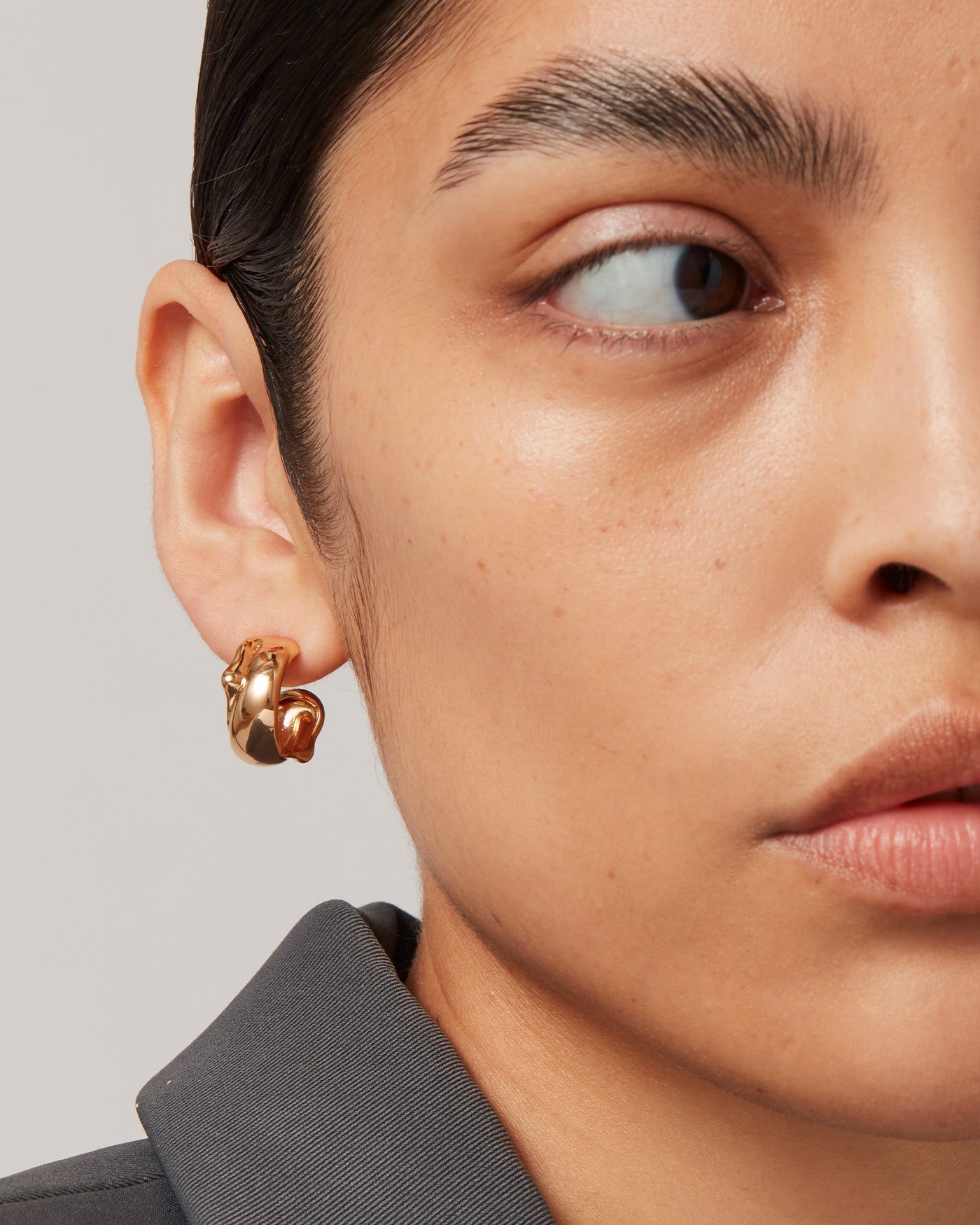 Sées Hoop Earrings Gold