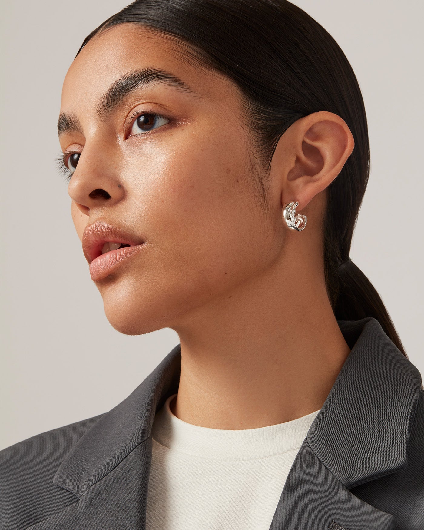 Sées Hoop Earrings Silver
