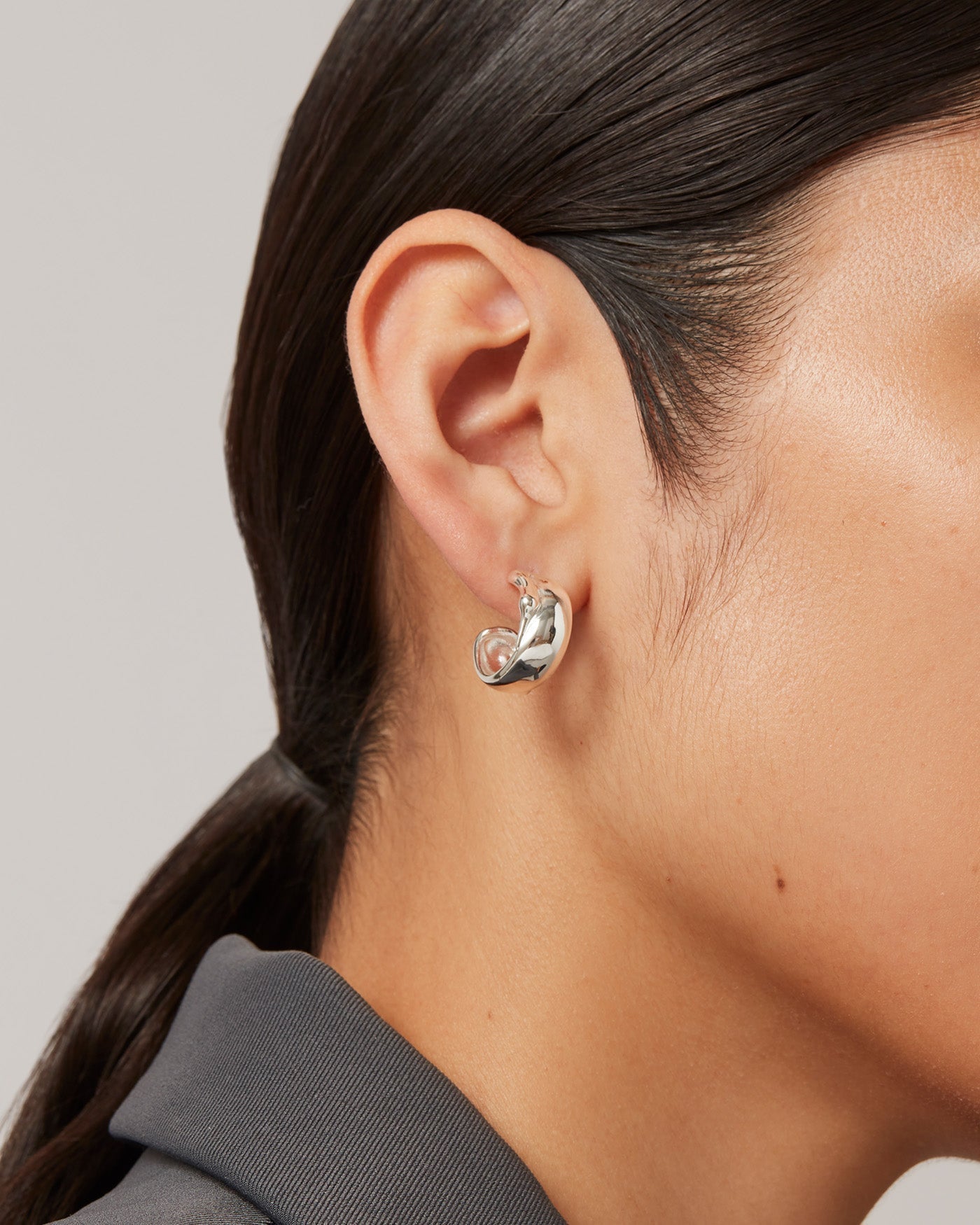 Sées Hoop Earrings Silver