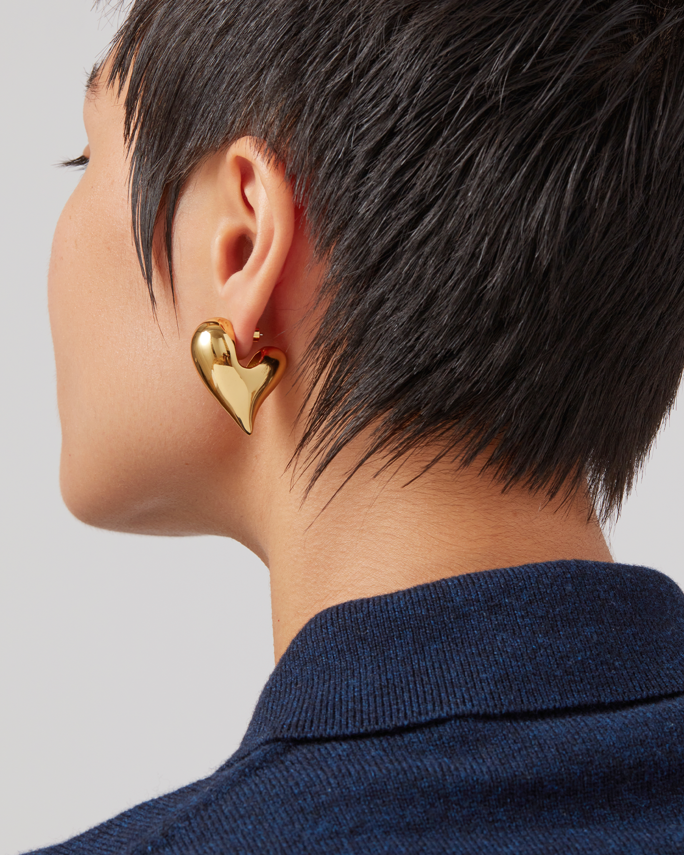 JENNY BIRD Art Heart Puff Earrings Gold Puff Earrings For Women