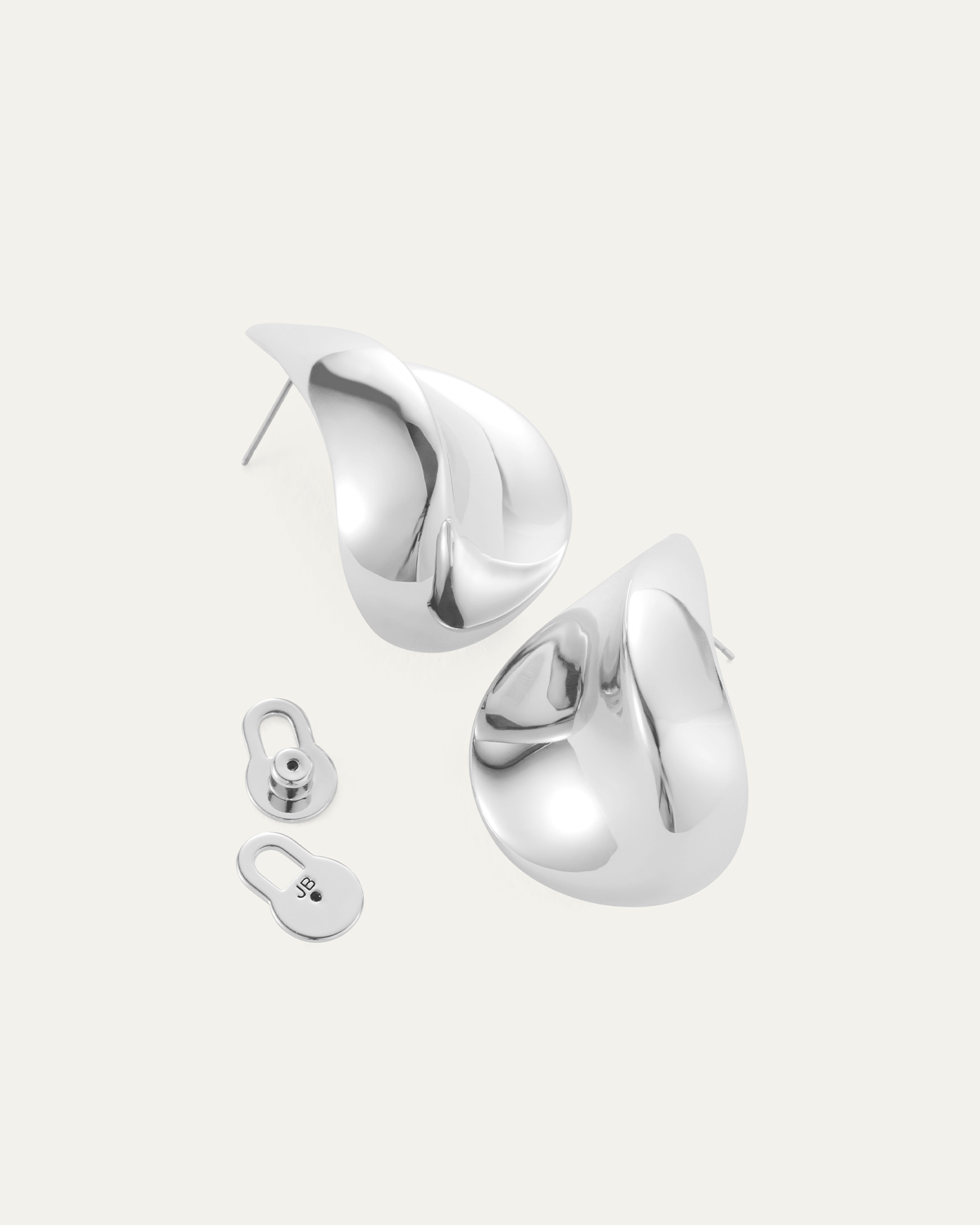 JENNY BIRD Margaux Puff Earrings Silver Puff Earrings For Women