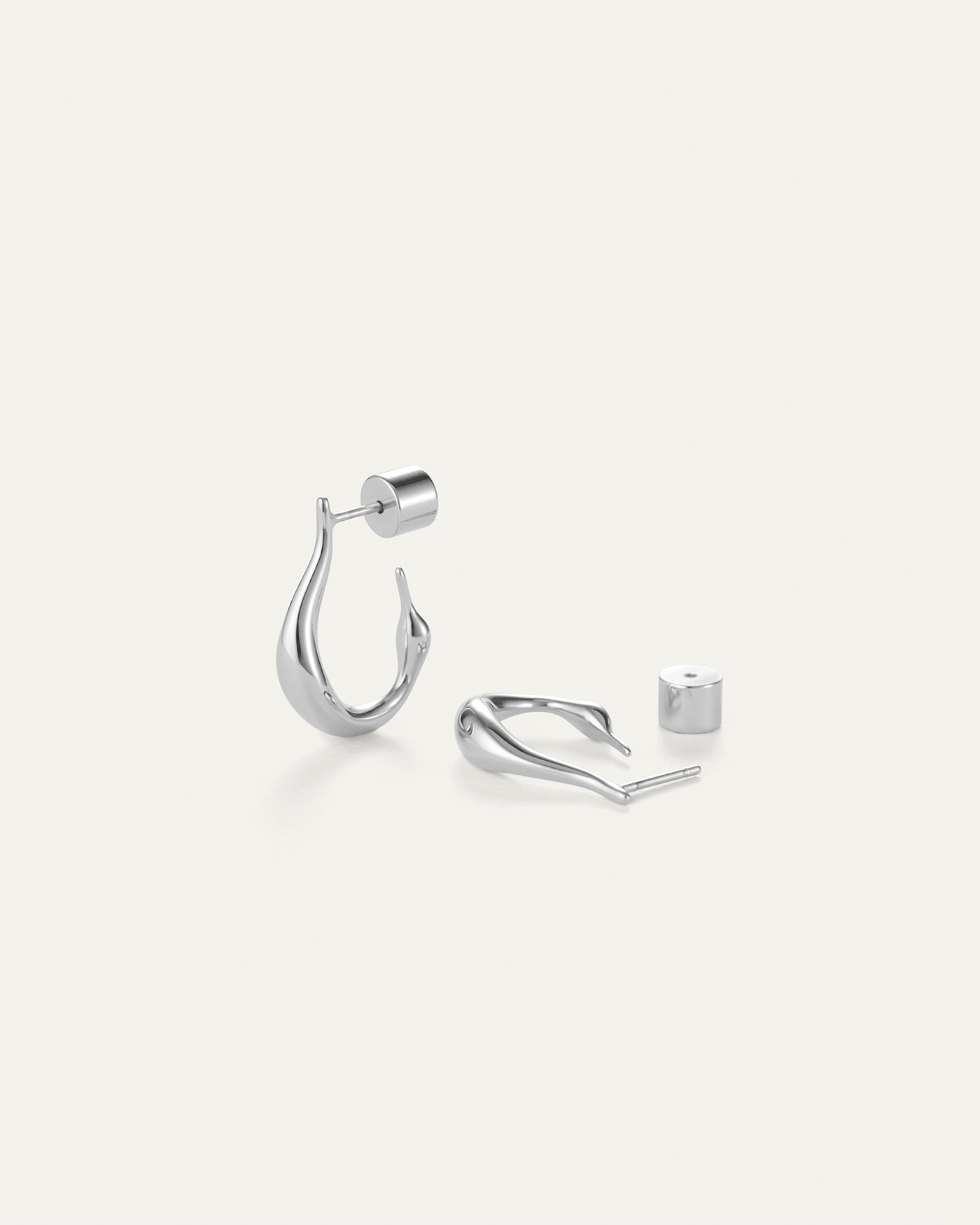 JENNY BIRD Mini Colette Hoop Earrings Silver Hoop Earrings For Women