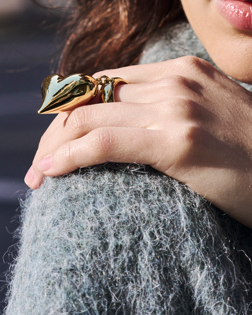 JENNY BIRD Art Heart Ring Gold Ring For Women