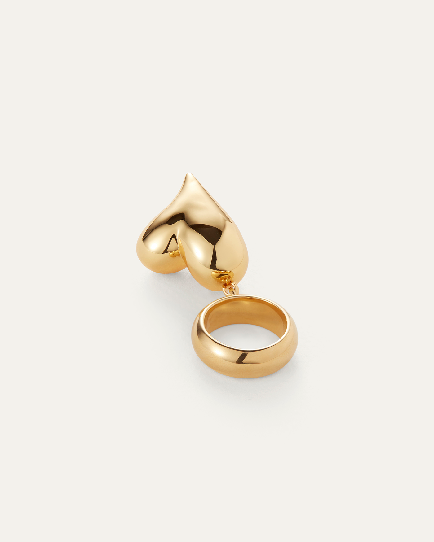 JENNY BIRD Art Heart Ring Gold Ring For Women