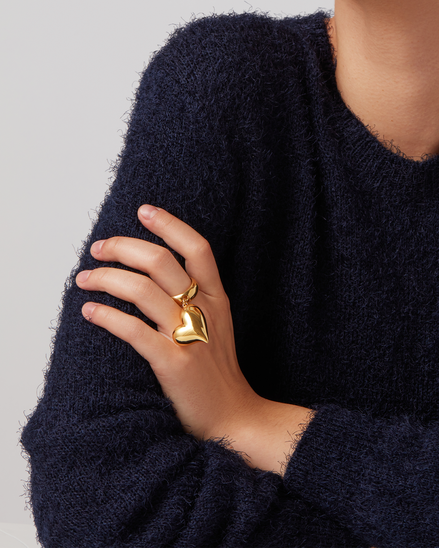 JENNY BIRD Art Heart Ring Gold Ring For Women