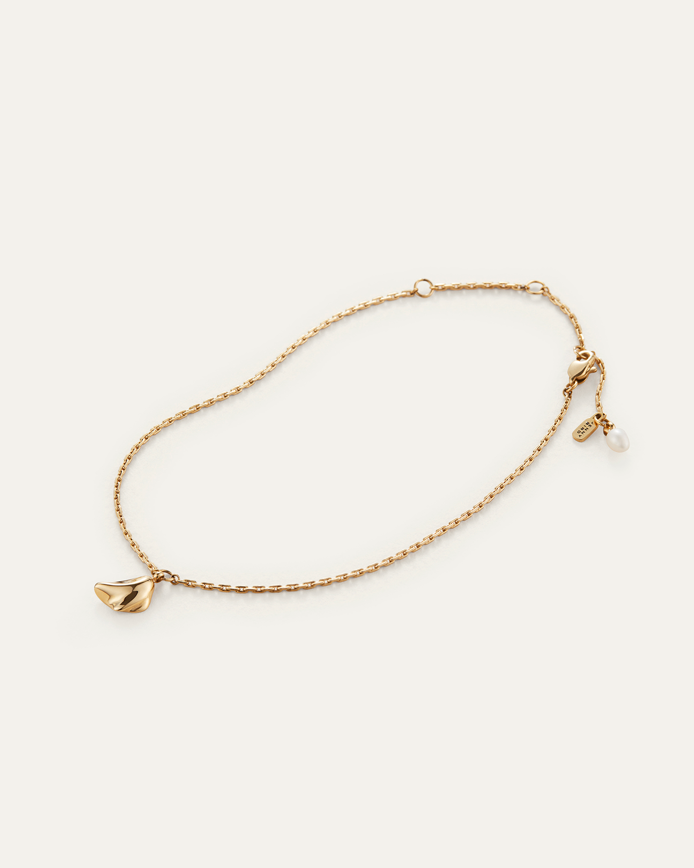 Zoë Anklet Gold Pearl