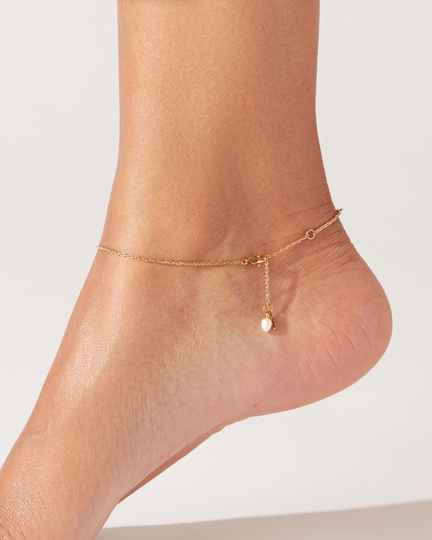 Zoë Anklet Gold Pearl