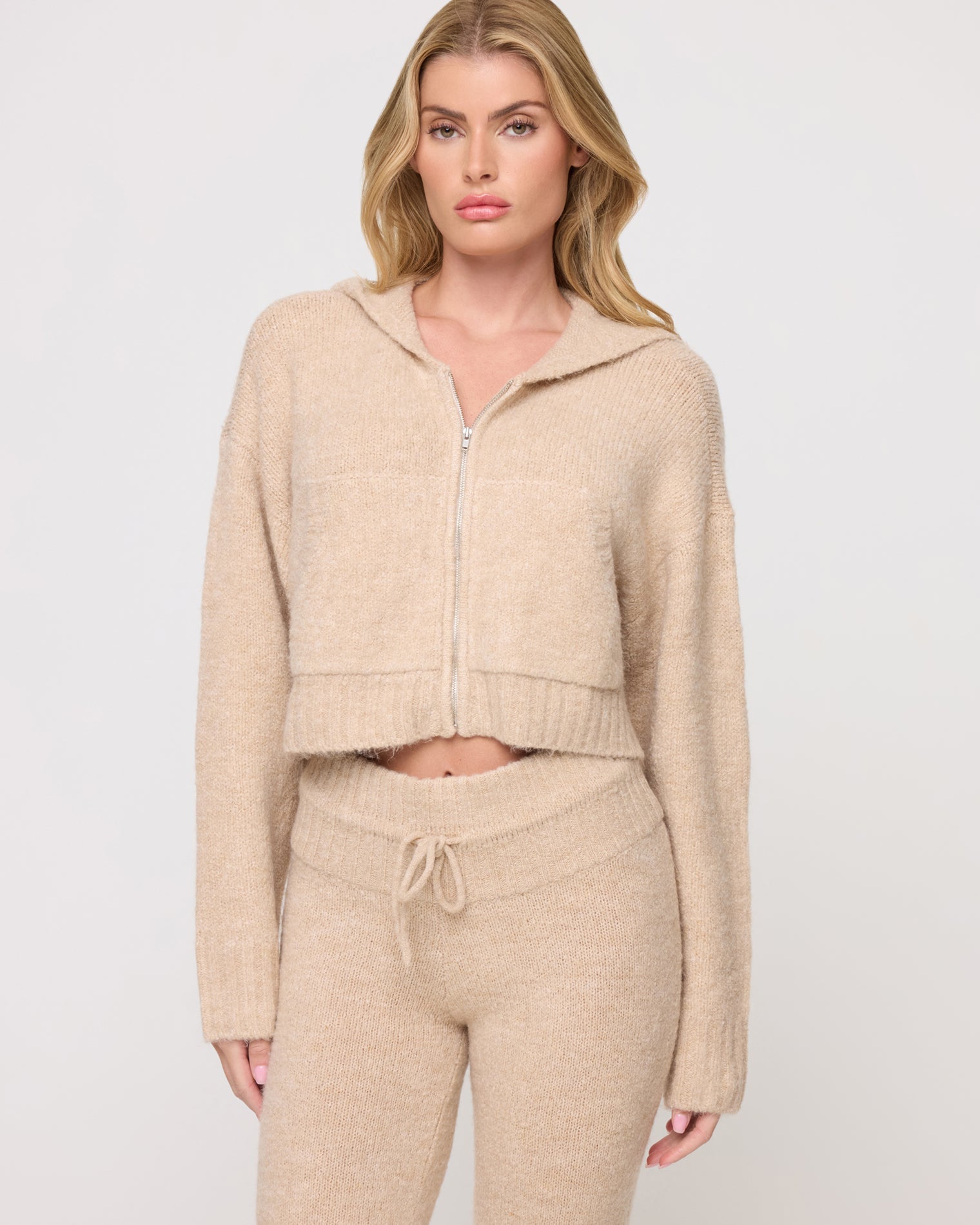 Jet Set Hoodie - Heather Oatmeal