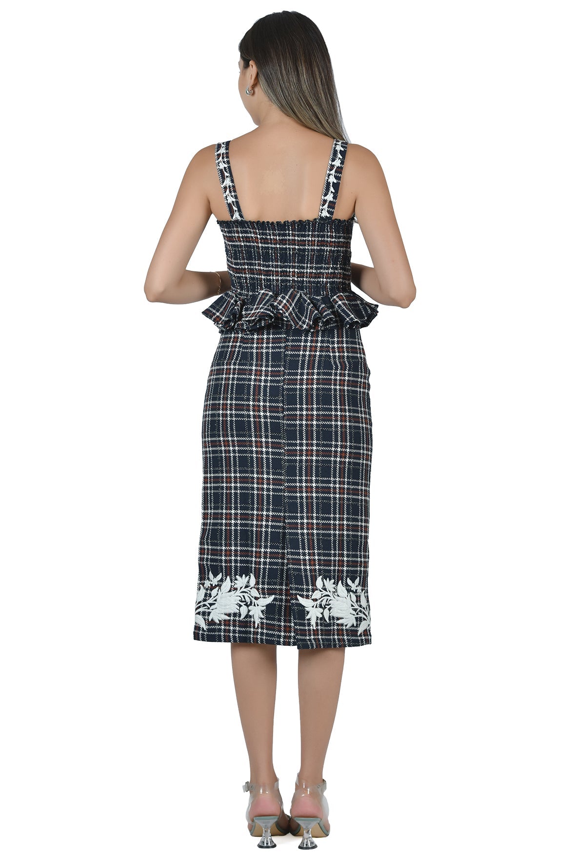 Jill Skirt | Navy Tartan