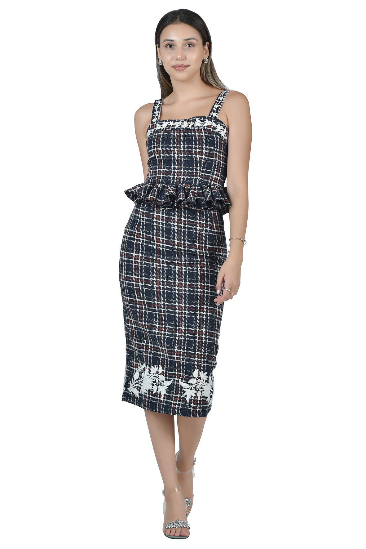 Jill Skirt | Navy Tartan