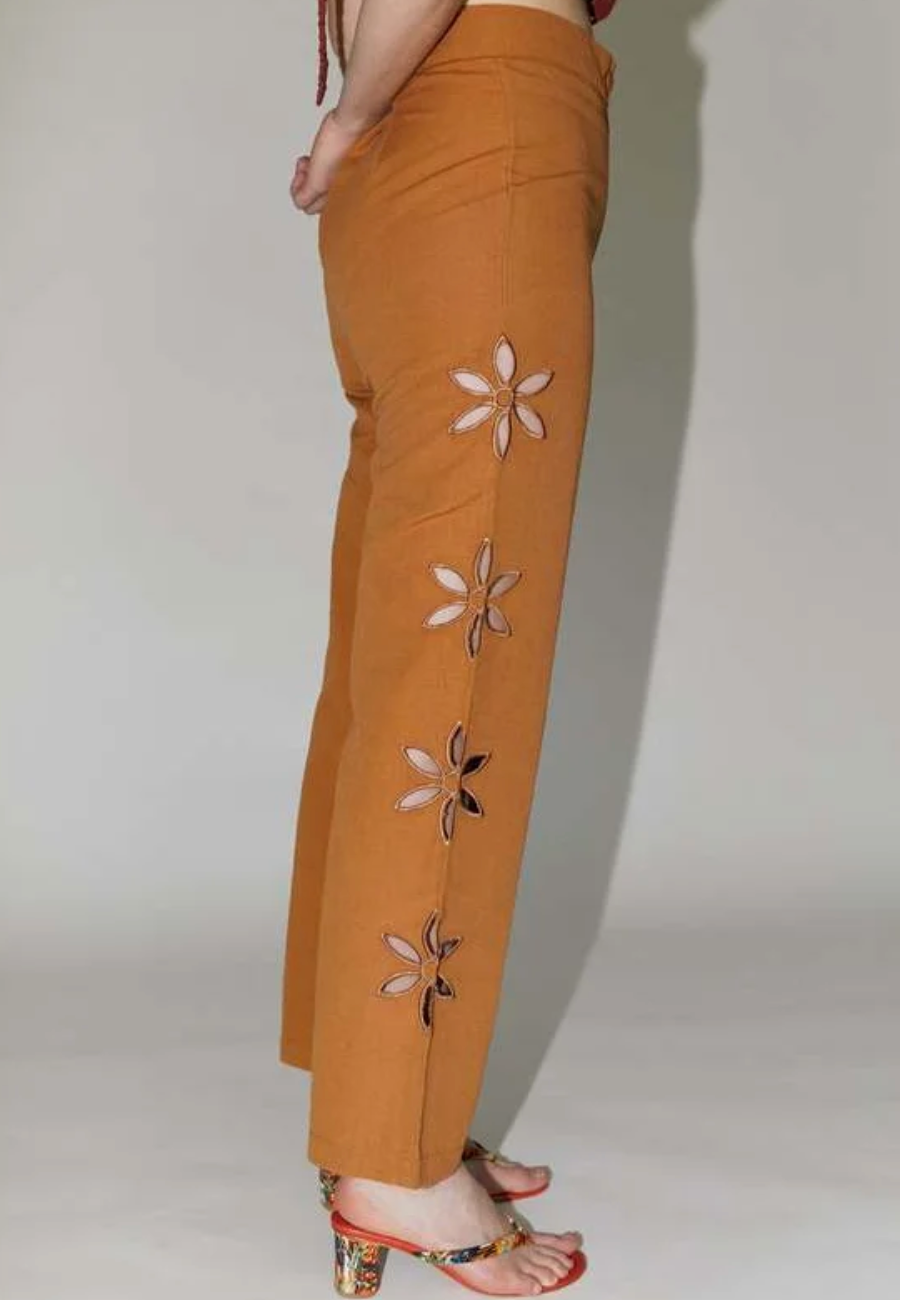 Jorgelina Linen Pant | Brick