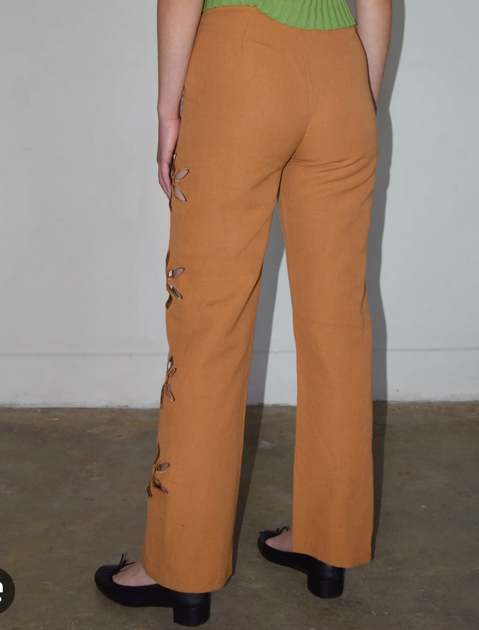 Jorgelina Linen Pant | Brick