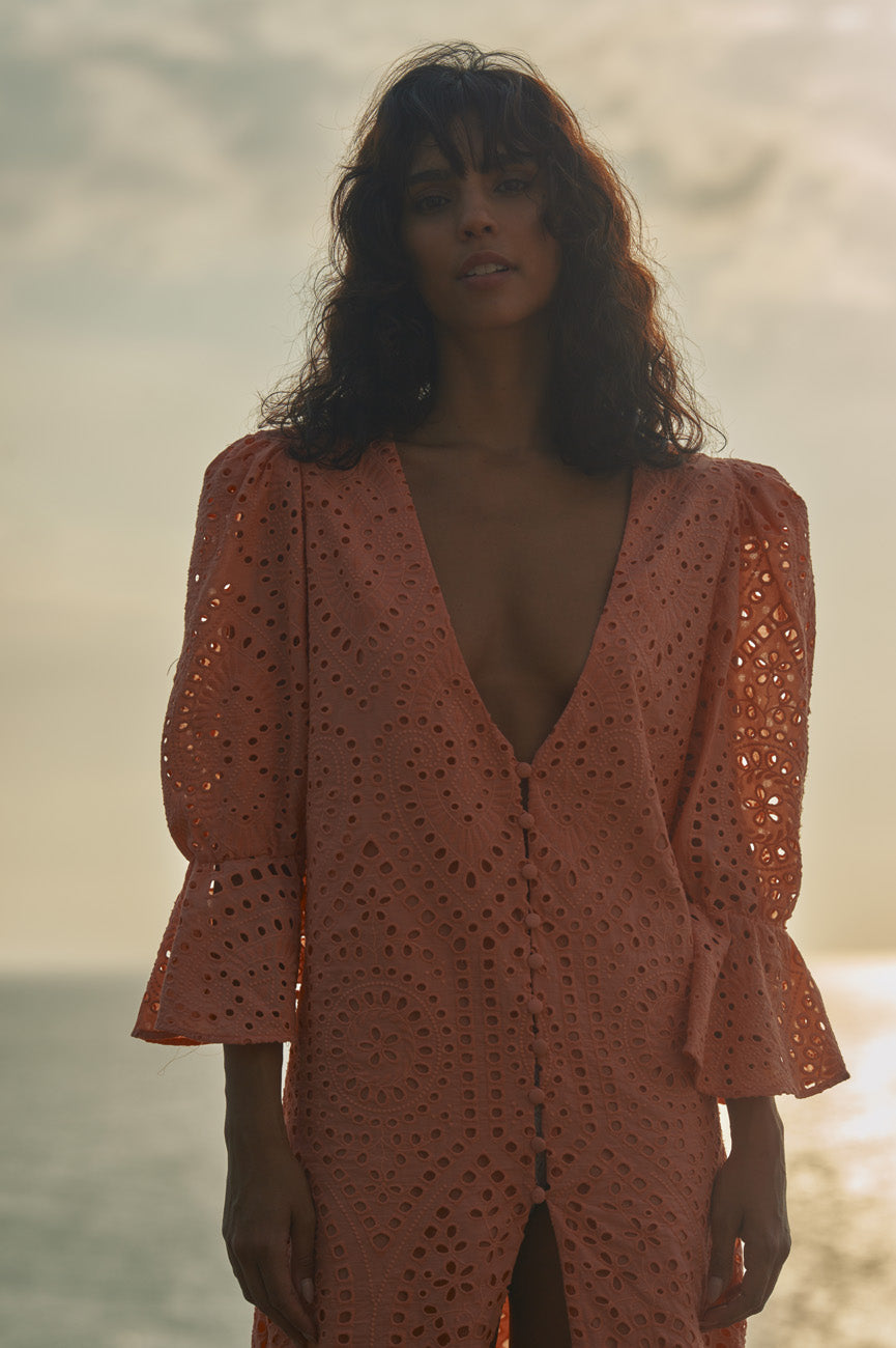 Serranía Eyelet Tunic / Apricot