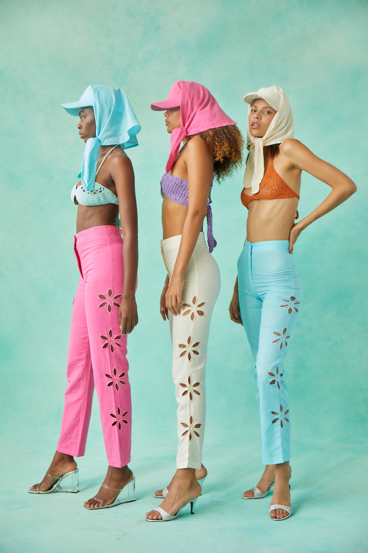Jorgelina Linen Pant | Turquoise