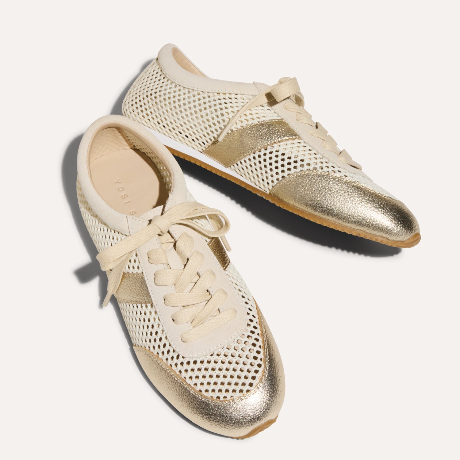 KIAH IN CREAM MESH/GOLD METALLIC - Yosi Samra  -