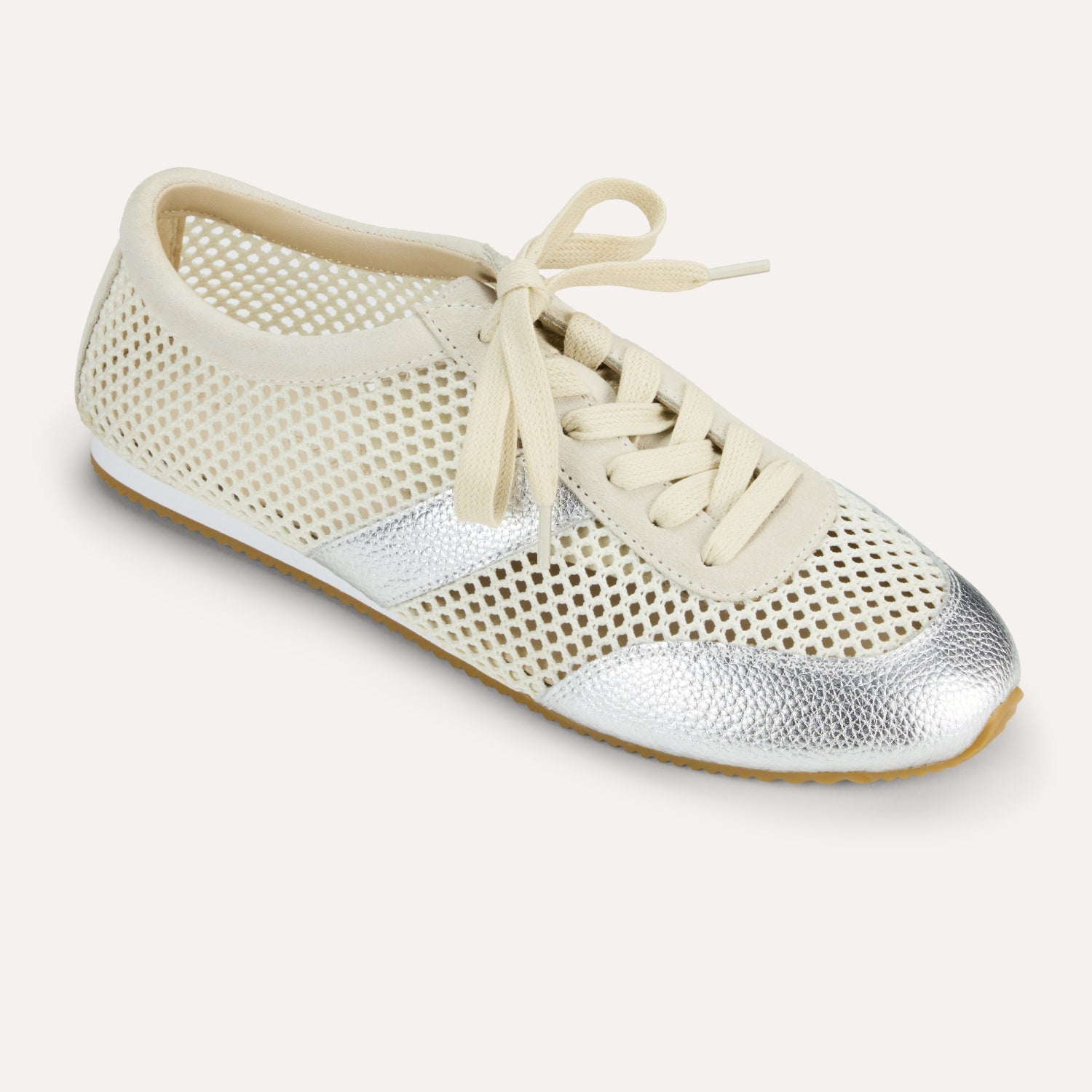 KIAH IN CREAM MESH/SILVER METALLIC - Yosi Samra  -