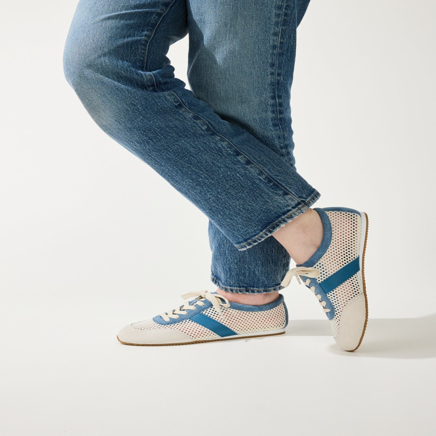 KIAH IN CREAM MESH/SKY BLUE - Yosi Samra  -