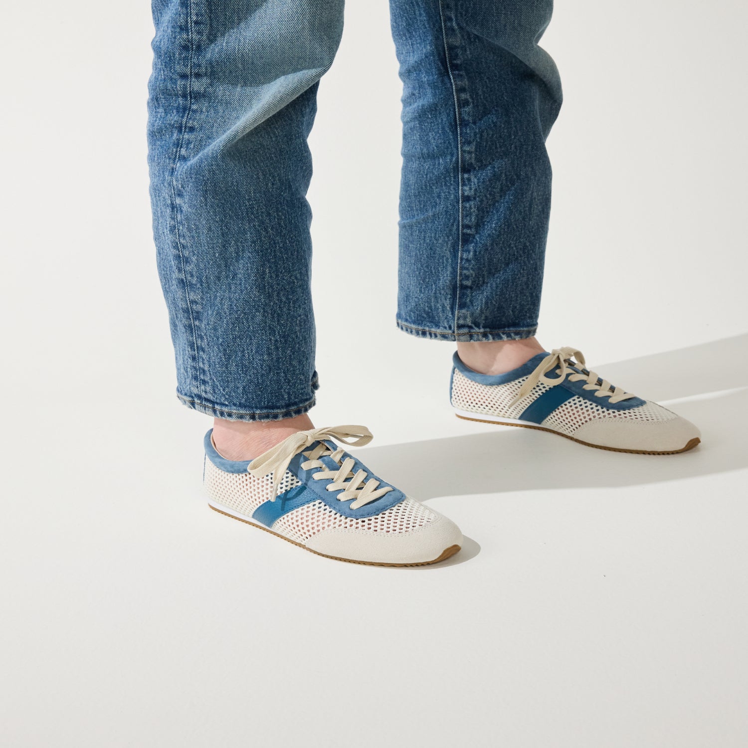 KIAH IN CREAM MESH/SKY BLUE - Yosi Samra  -