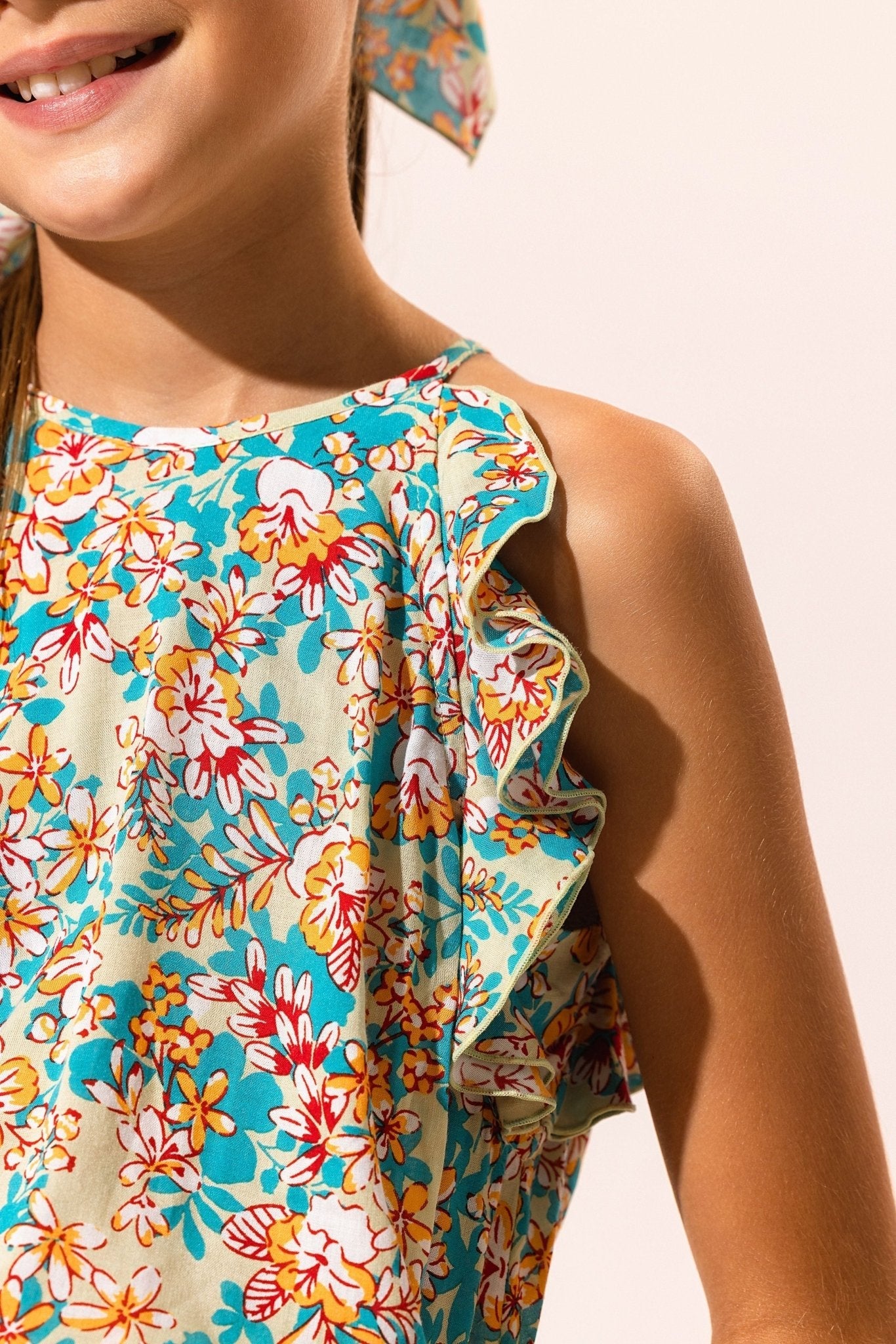 Kids Top Alida - Green Sweet Bell - Poupette St Barth