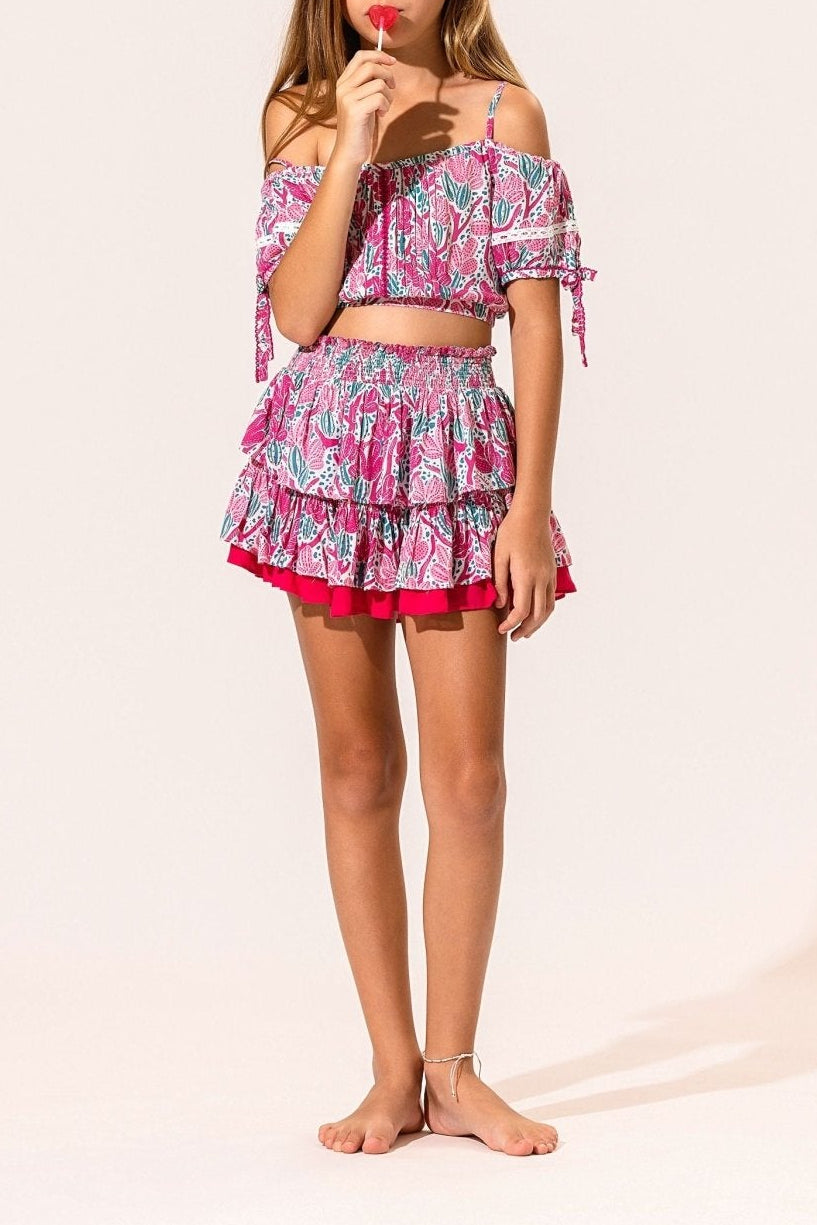 Kids Top Bonny - Pink Kaktus - Poupette St Barth