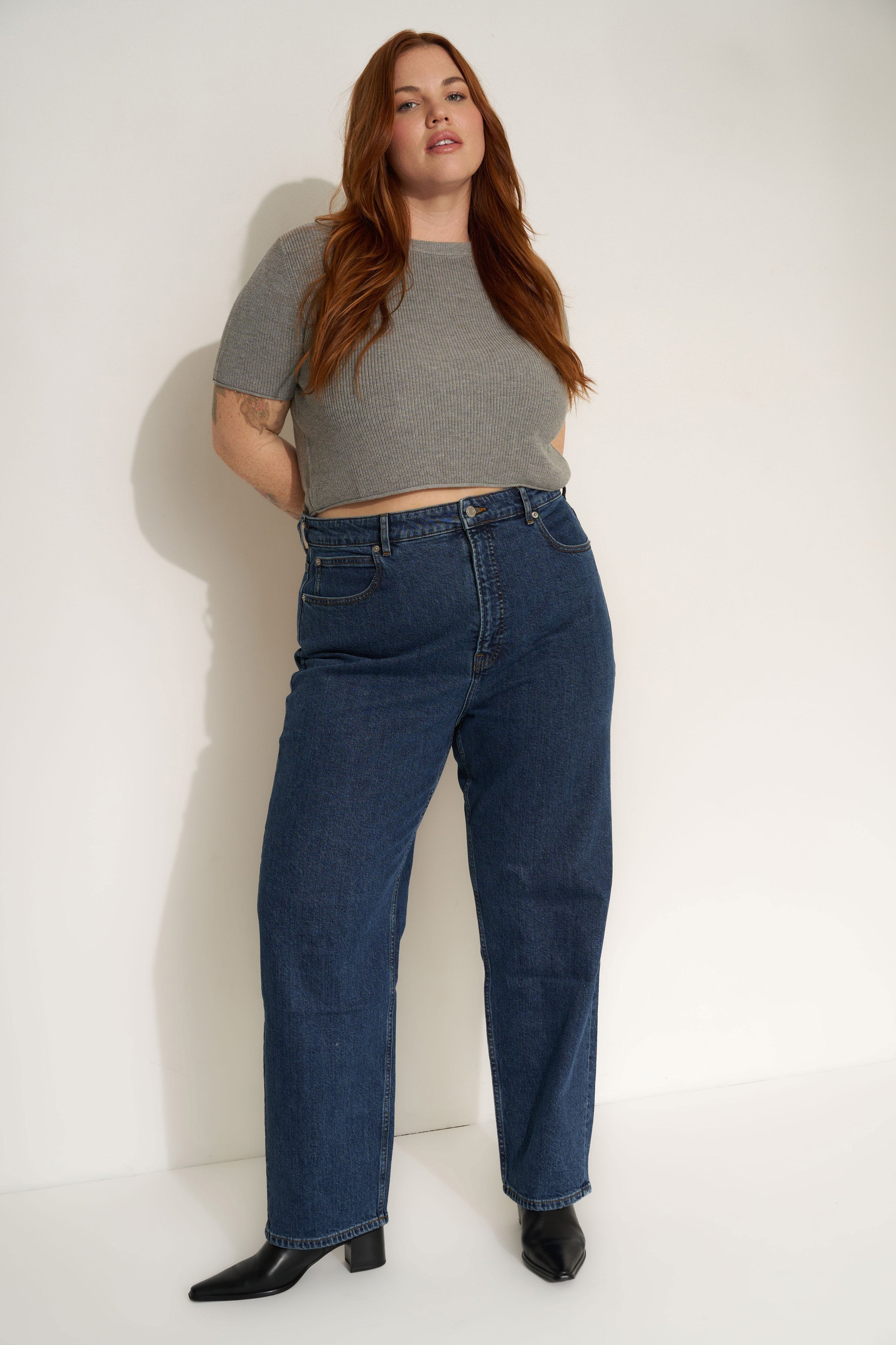 The Knit Tee - Heather Grey