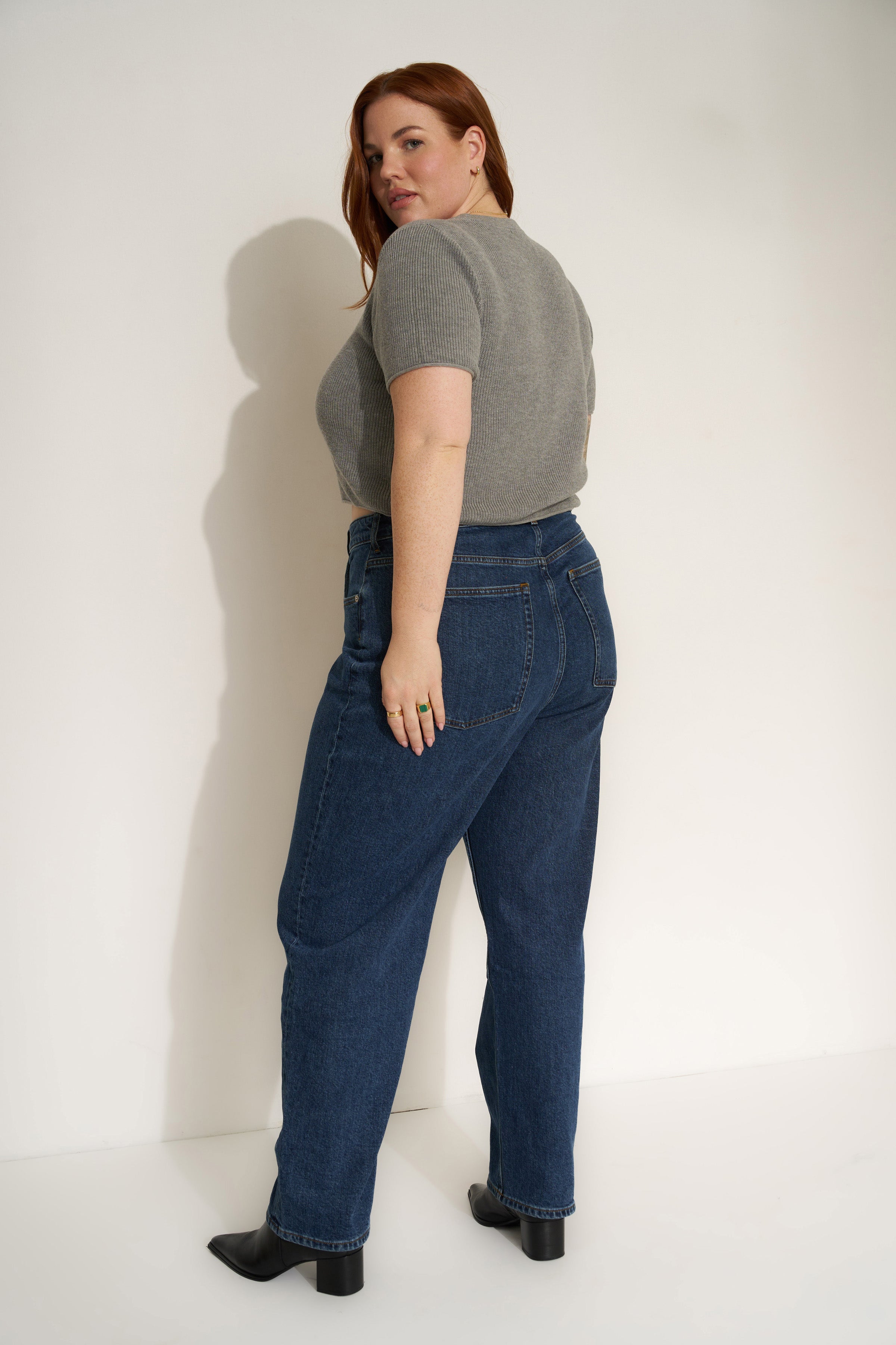 The Knit Tee - Heather Grey
