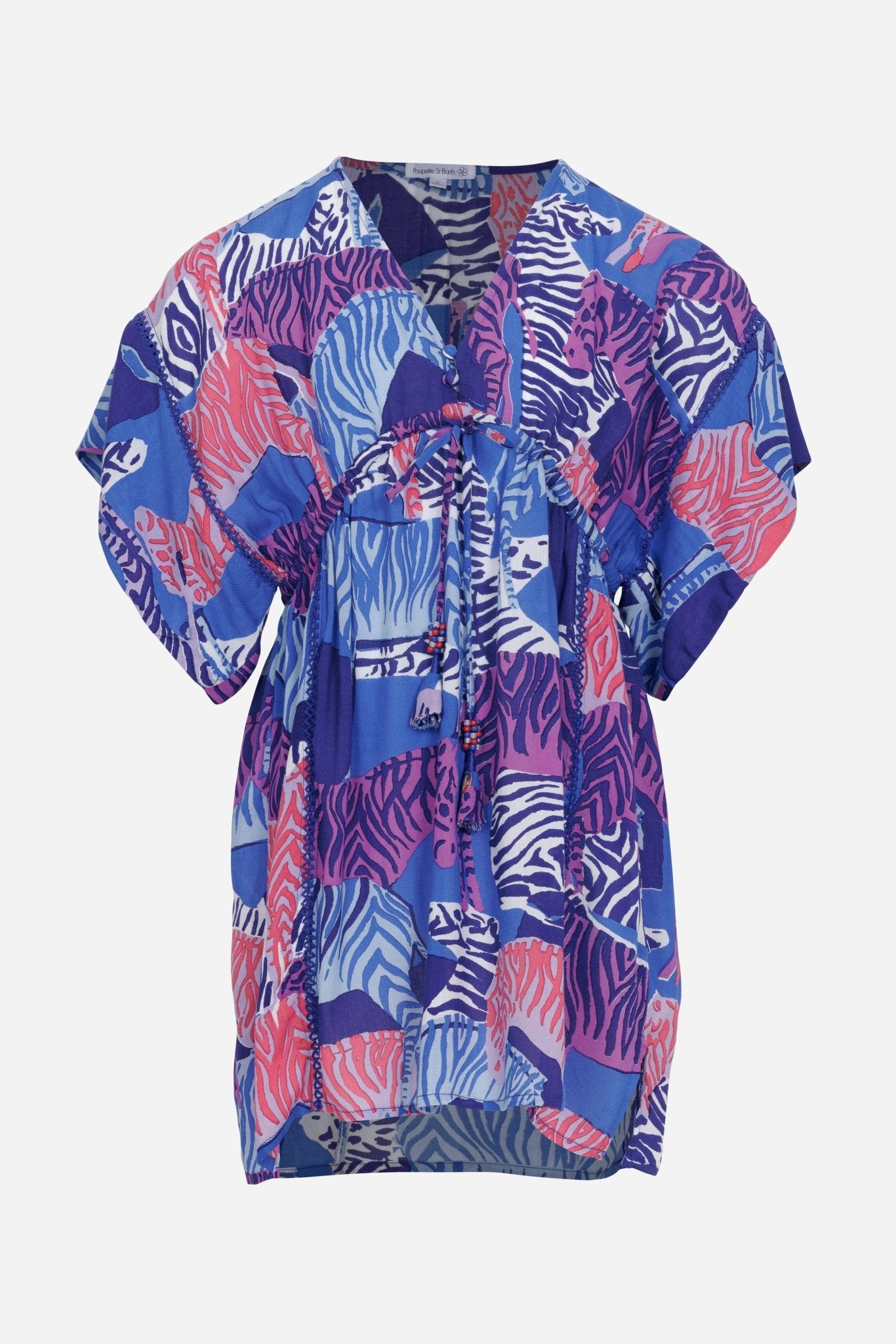 Kaftan Amaya for girls - Blue Ashanti - Poupette St Barth