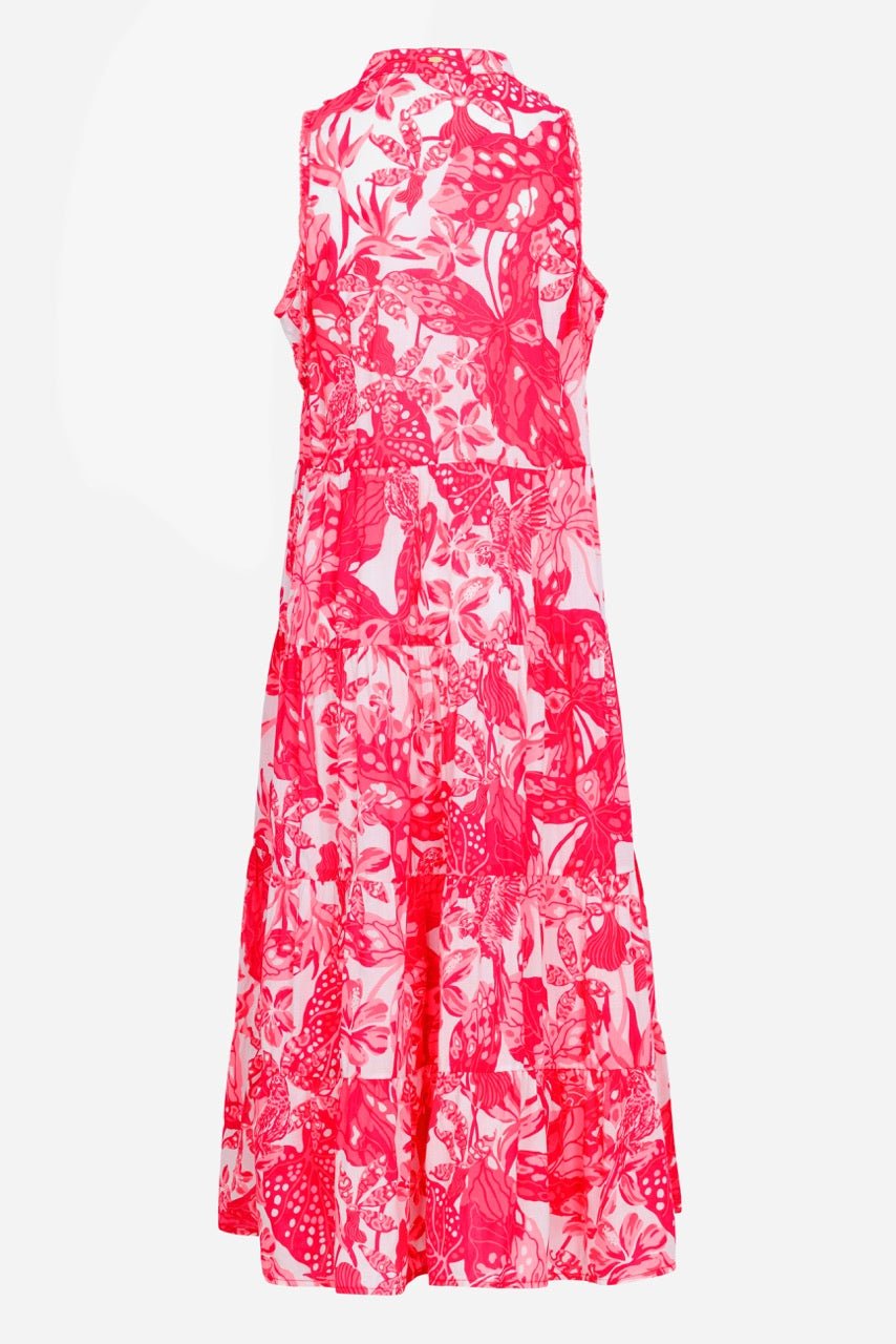 Kids Long Dress Nana - Pink Jengel - Poupette St Barth